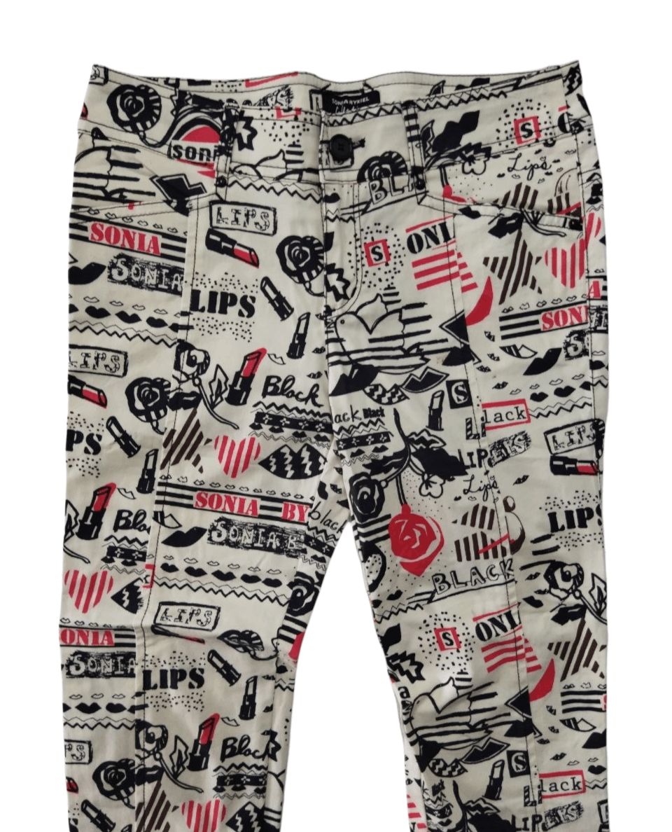 Sonia Rykiel Vintage Sonia Rykiel Over Print Pants Size 32" / US 10 / IT 46 - 2 Thumbnail