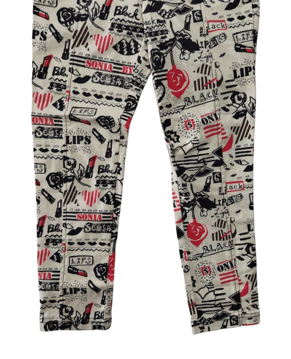 Sonia Rykiel Vintage Sonia Rykiel Over Print Pants Size 32" / US 10 / IT 46 - 3 Thumbnail