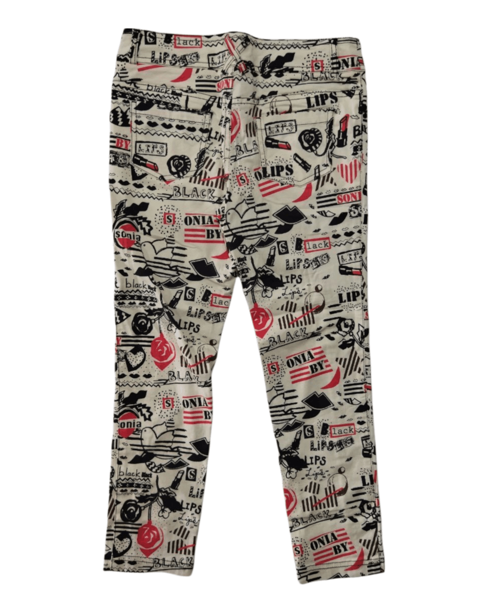 Sonia Rykiel Vintage Sonia Rykiel Over Print Pants Size 32" / US 10 / IT 46 - 4 Thumbnail