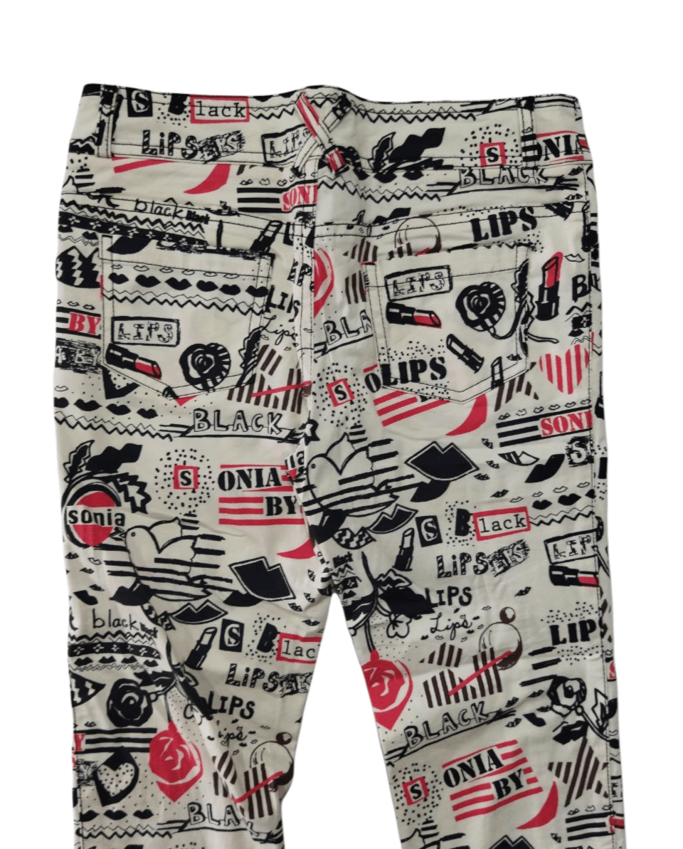 Sonia Rykiel Vintage Sonia Rykiel Over Print Pants Size 32" / US 10 / IT 46 - 5 Thumbnail