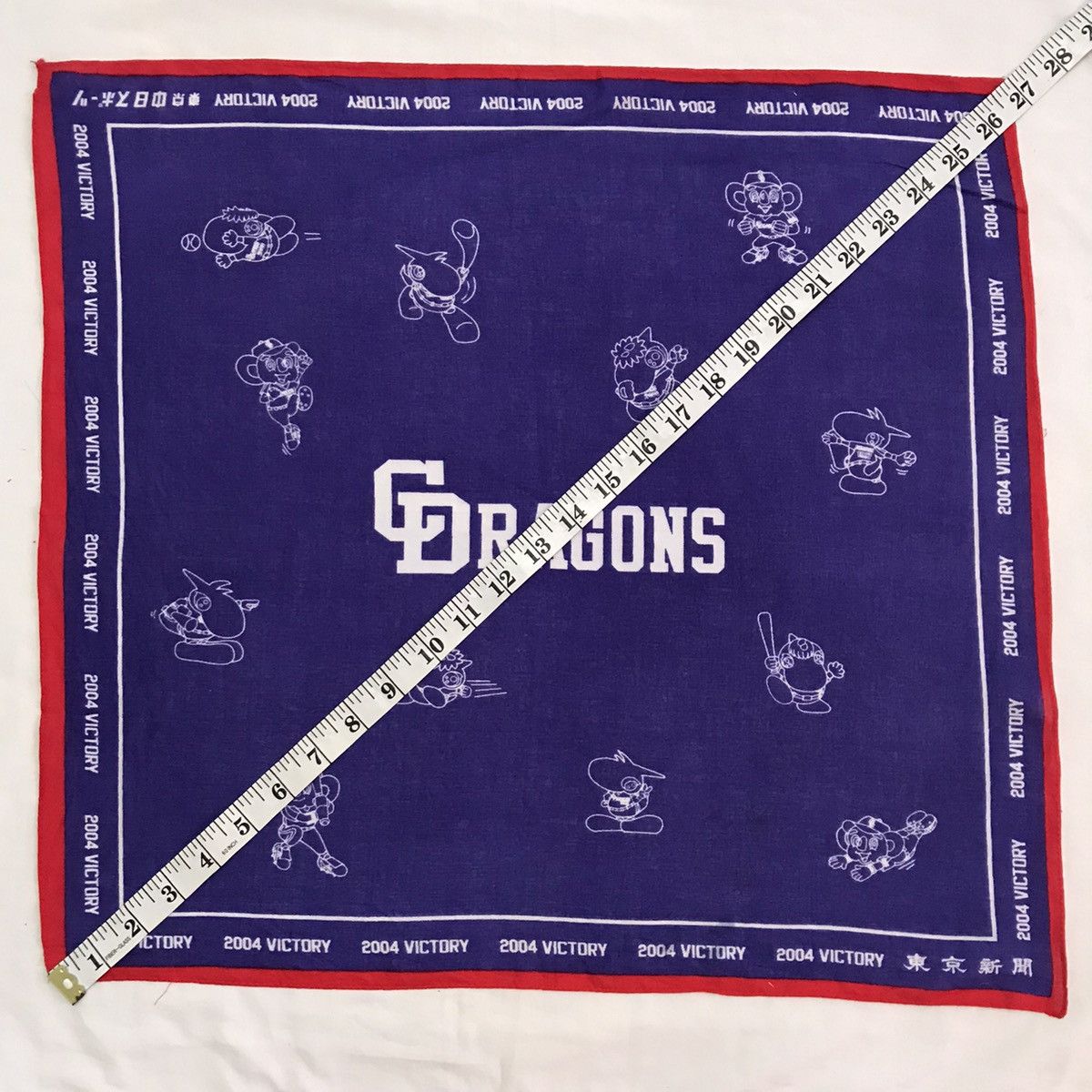 Japanese Brand 2004 Victory CDragons handkerchief bandana neckerchief Size ONE SIZE - 4 Thumbnail