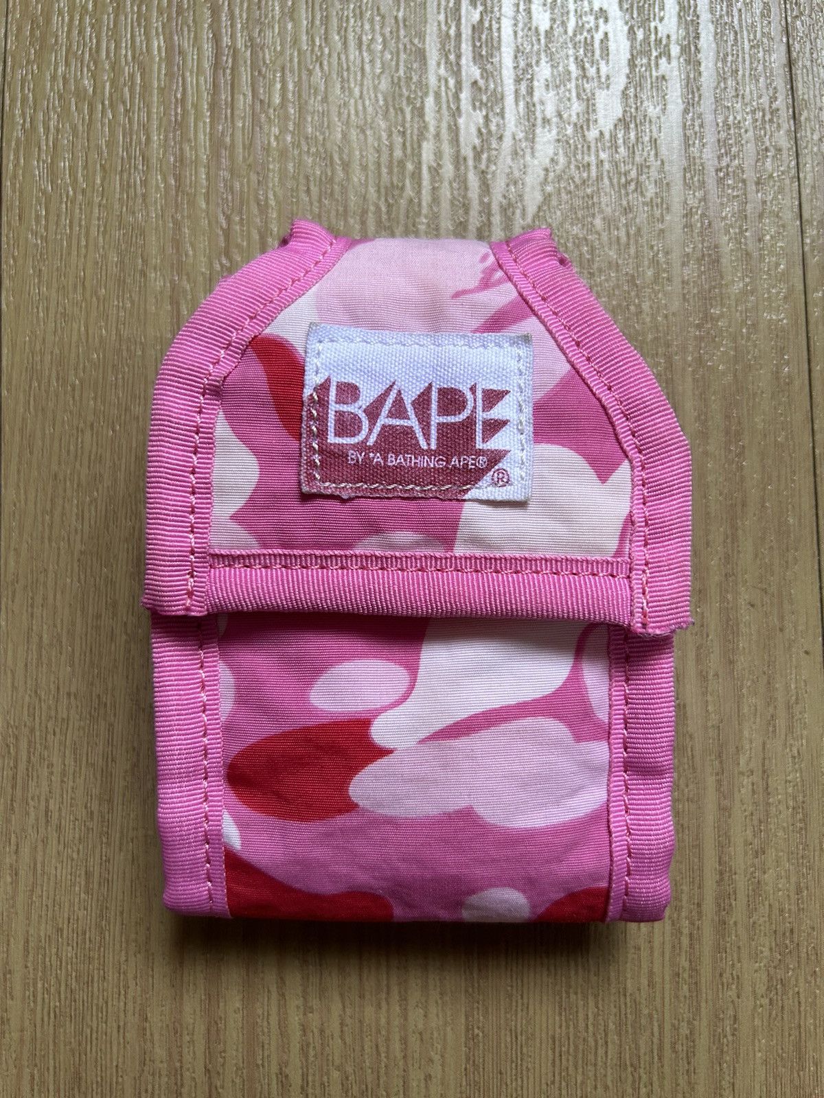 Bape Og A Bathing Ape Camo Flip Phone Carrier/bag /wallet/pouch in Pink, Men's