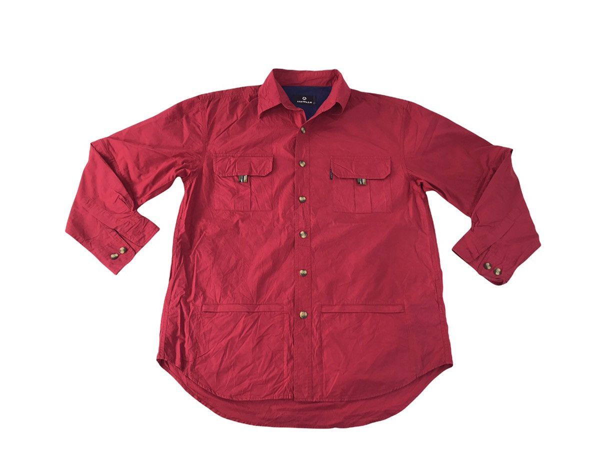 Airwalk × Vintage Airwalk Shirt Button Up Plain Single Pocket Classic Design Size US L / EU 52-54 / 3 - 1 Thumbnail