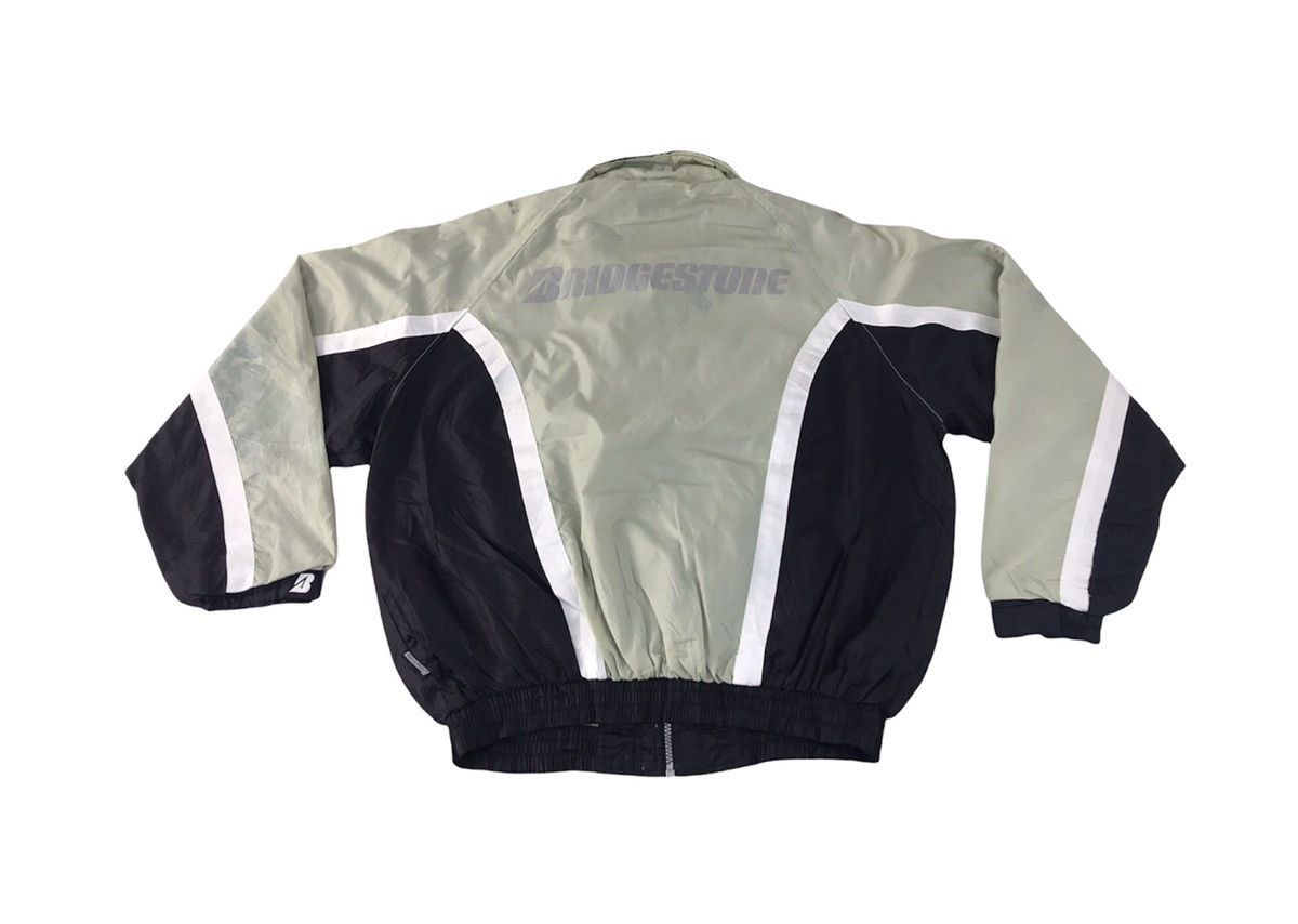 Vintage Bridgestone Windbreaker Nylon Jacket Big Logo Winter Wear Size US XL / EU 56 / 4 - 2 Thumbnail