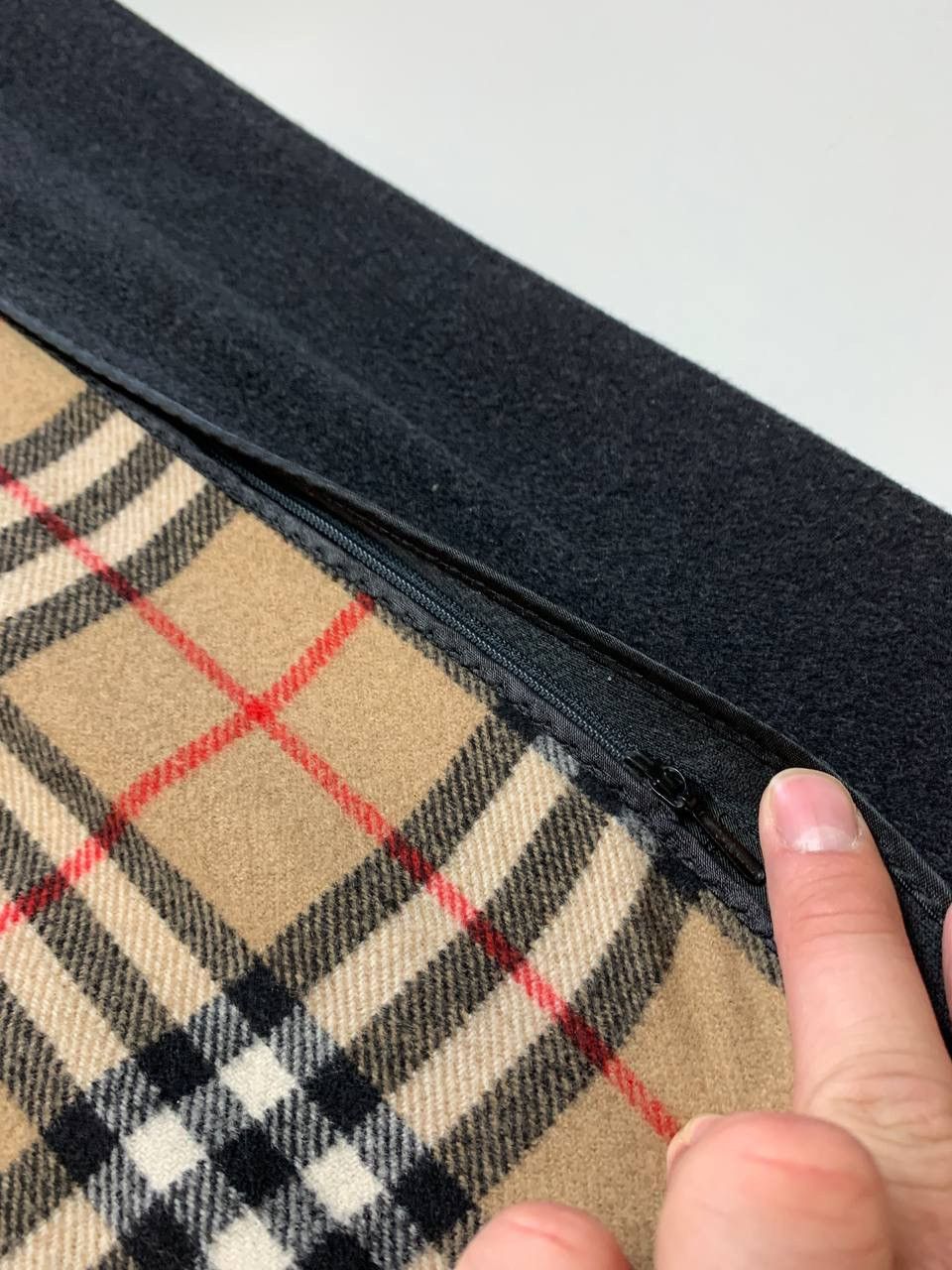Burberry Burberry wool nova check black trench coat Size US L / EU 52-54 / 3 - 5 Thumbnail