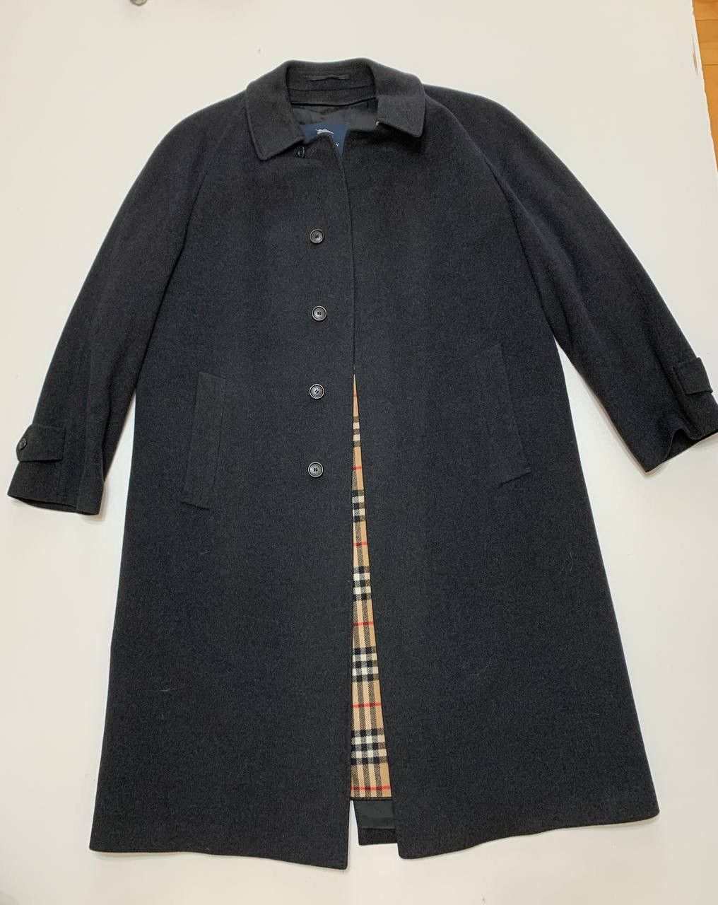 Burberry Burberry wool nova check black trench coat Size US L / EU 52-54 / 3 - 2 Thumbnail