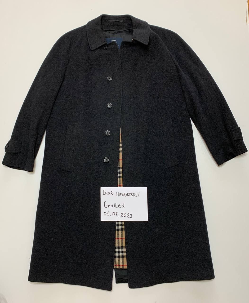 Burberry Burberry wool nova check black trench coat Size US L / EU 52-54 / 3 - 1 Thumbnail