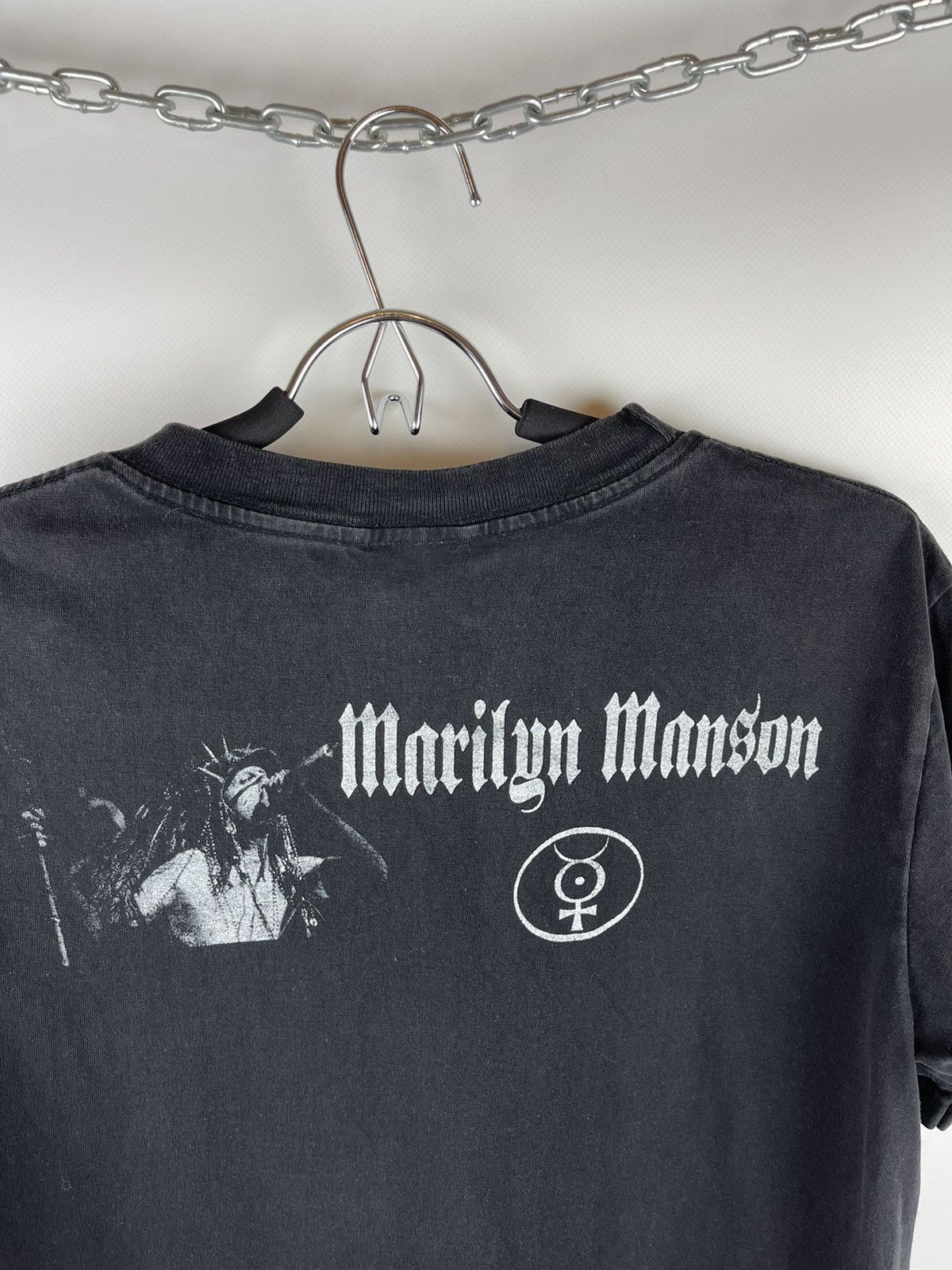 Band Tees × Marilyn Manson × Vintage Marilyn Manson vintage big logo band tee shirt Size US M / EU 48-50 / 2 - 8 Thumbnail