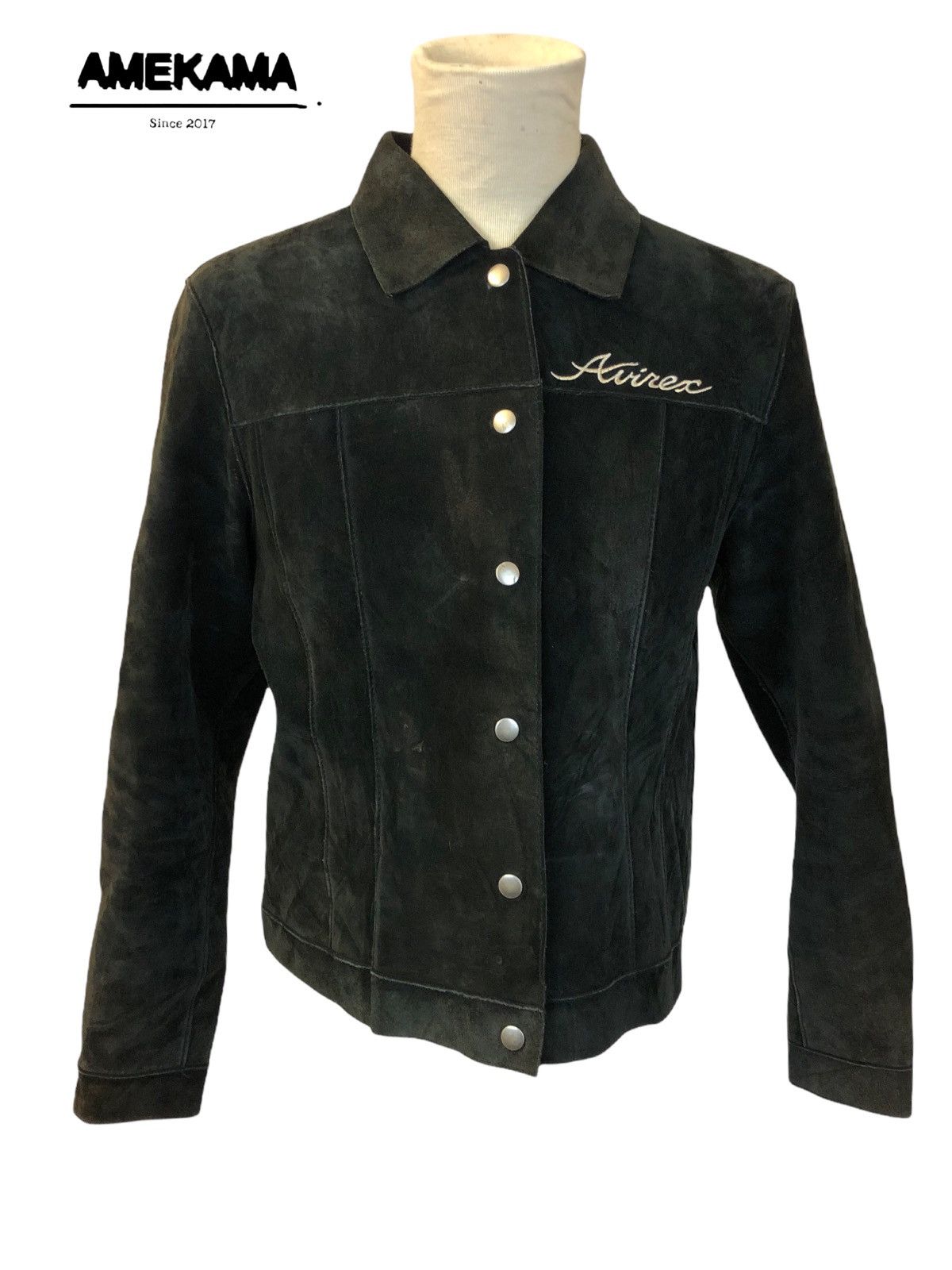 Avirex Rare!! Archival Avirex Suede Leather Jacket Size US M / EU 48-50 / 2 - 1 Thumbnail