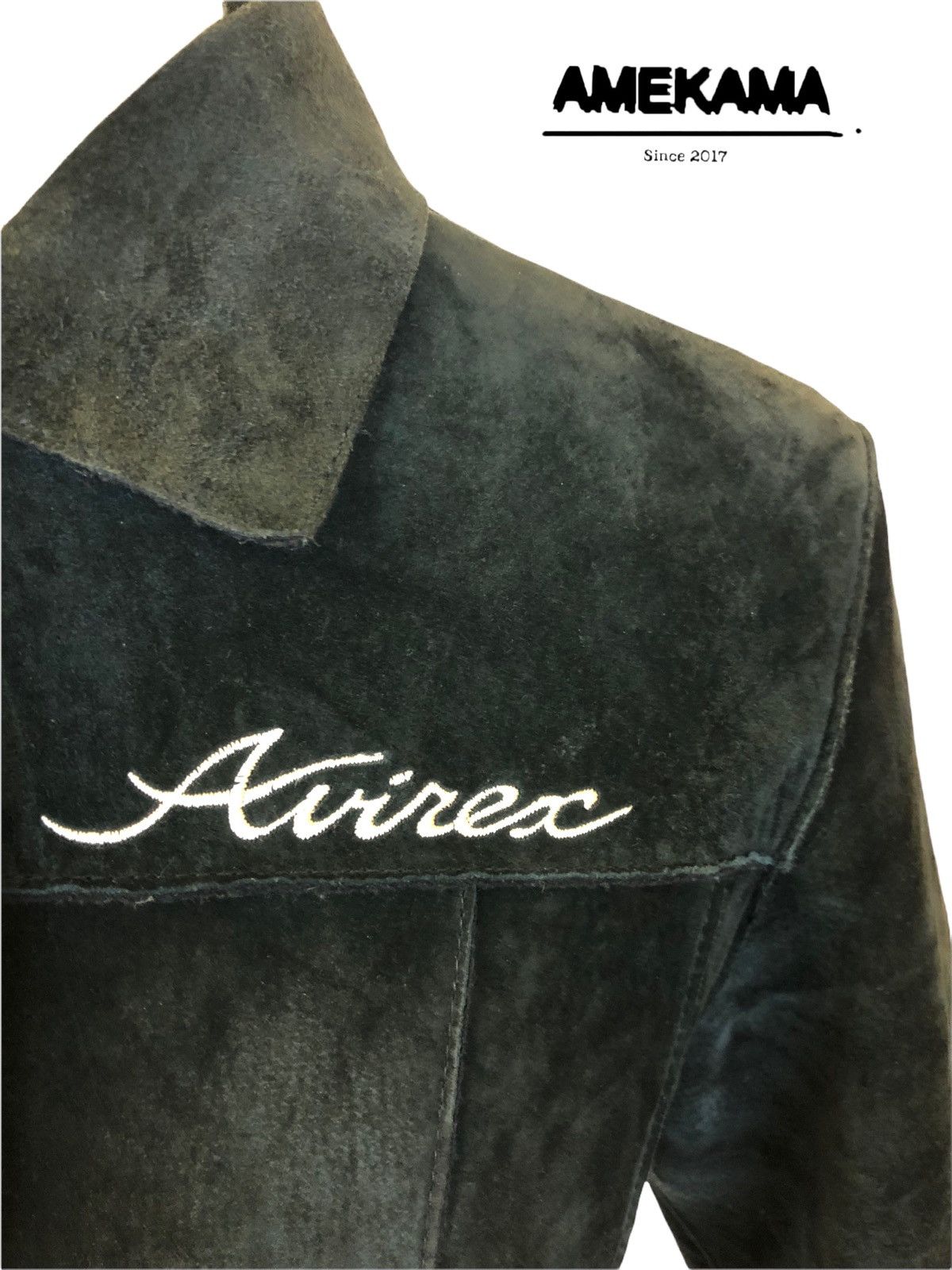 Avirex Rare!! Archival Avirex Suede Leather Jacket Size US M / EU 48-50 / 2 - 4 Thumbnail
