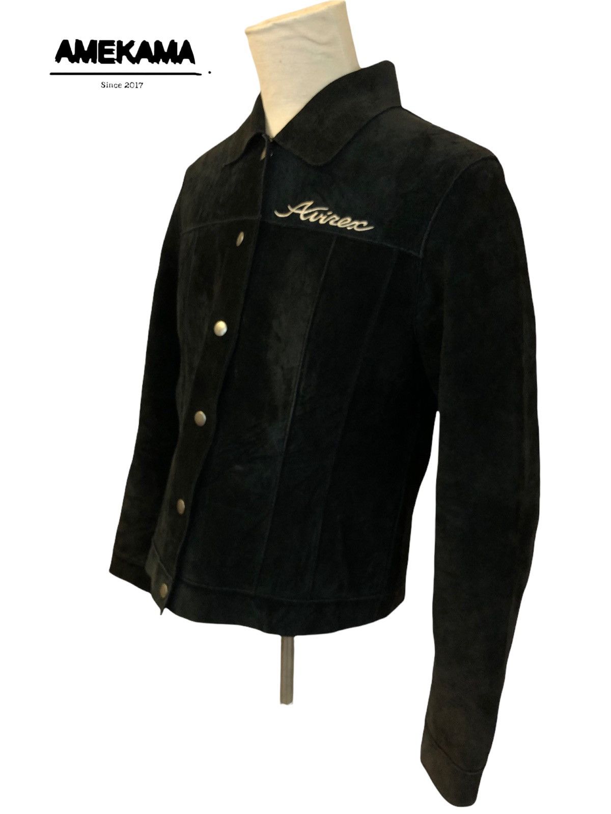 Avirex Rare!! Archival Avirex Suede Leather Jacket Size US M / EU 48-50 / 2 - 3 Thumbnail