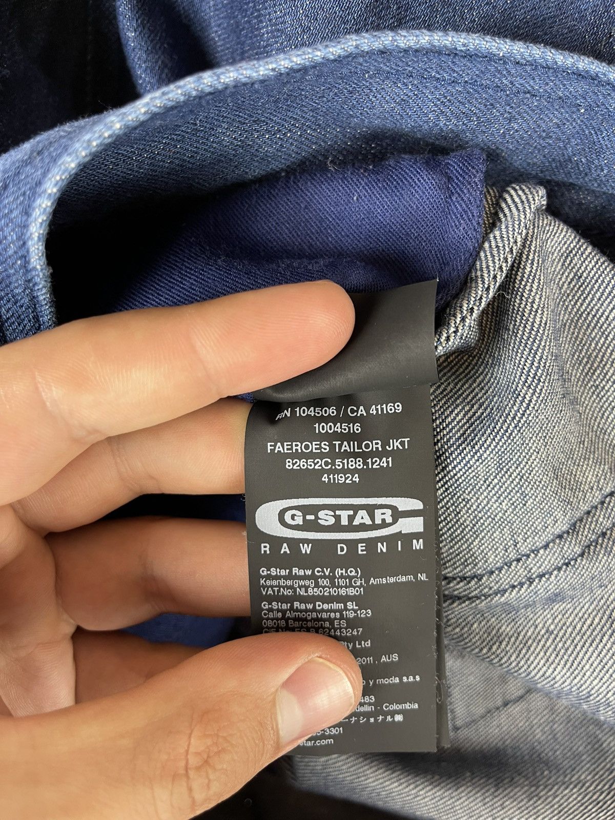G-Star G-Star Raw denim faeroes tailor jeans jacket slim fit Size US L / EU 52-54 / 3 - 12 Thumbnail