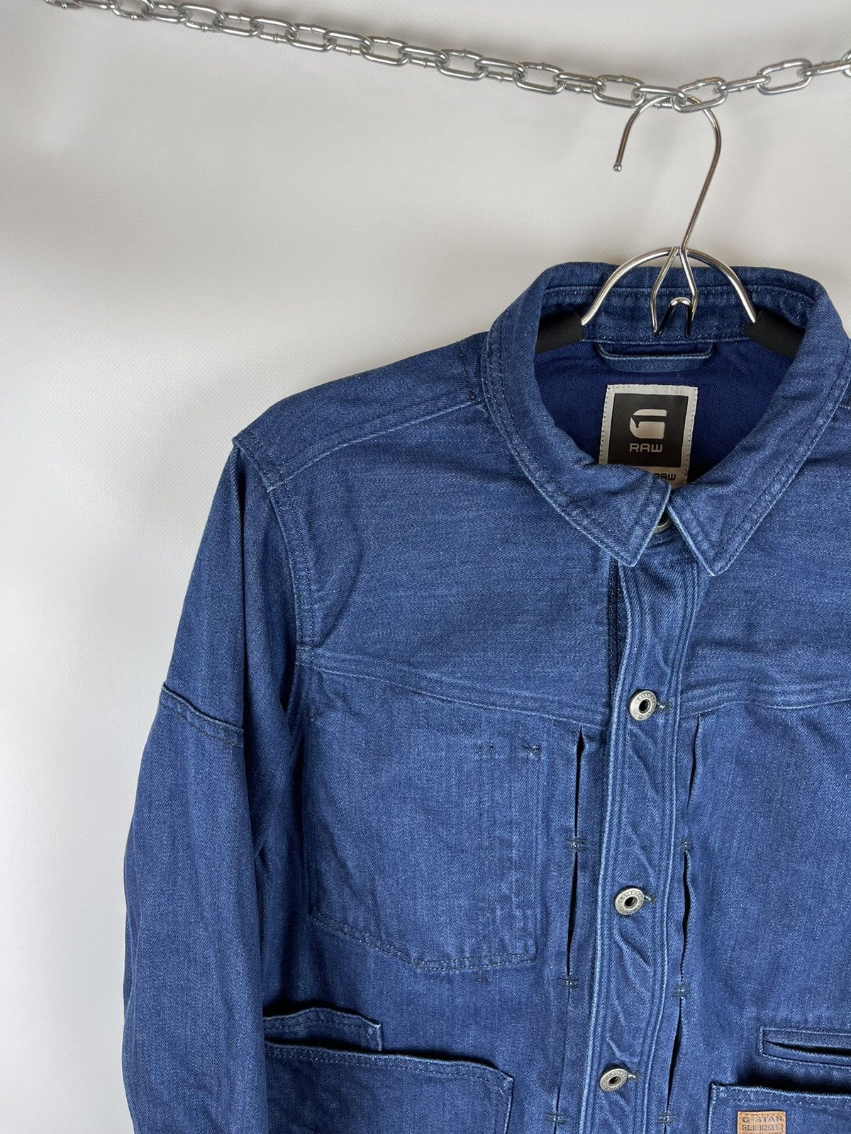 G-Star G-Star Raw denim faeroes tailor jeans jacket slim fit Size US L / EU 52-54 / 3 - 3 Thumbnail
