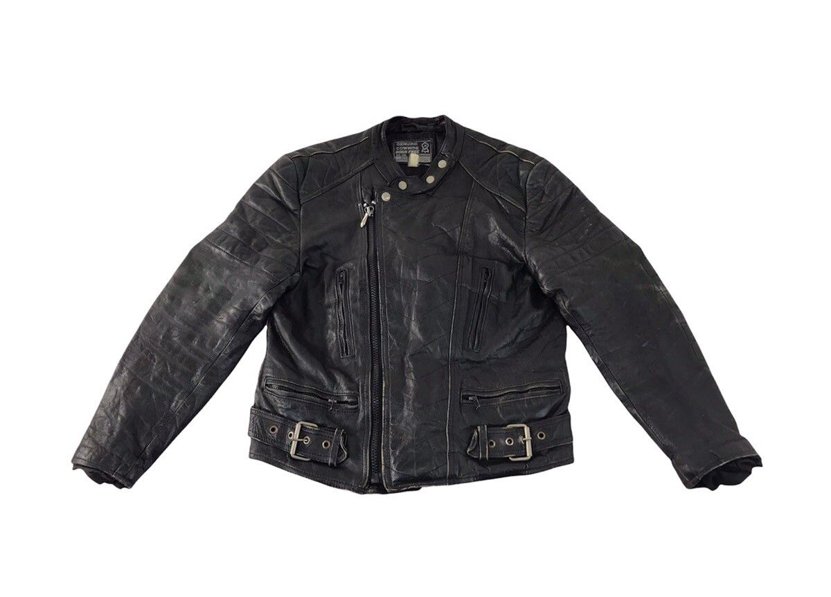Pre-owned Leather Jacket X Very Rare Born Free New York London Suede Cow Hide Bikers Punk Jacket In Black