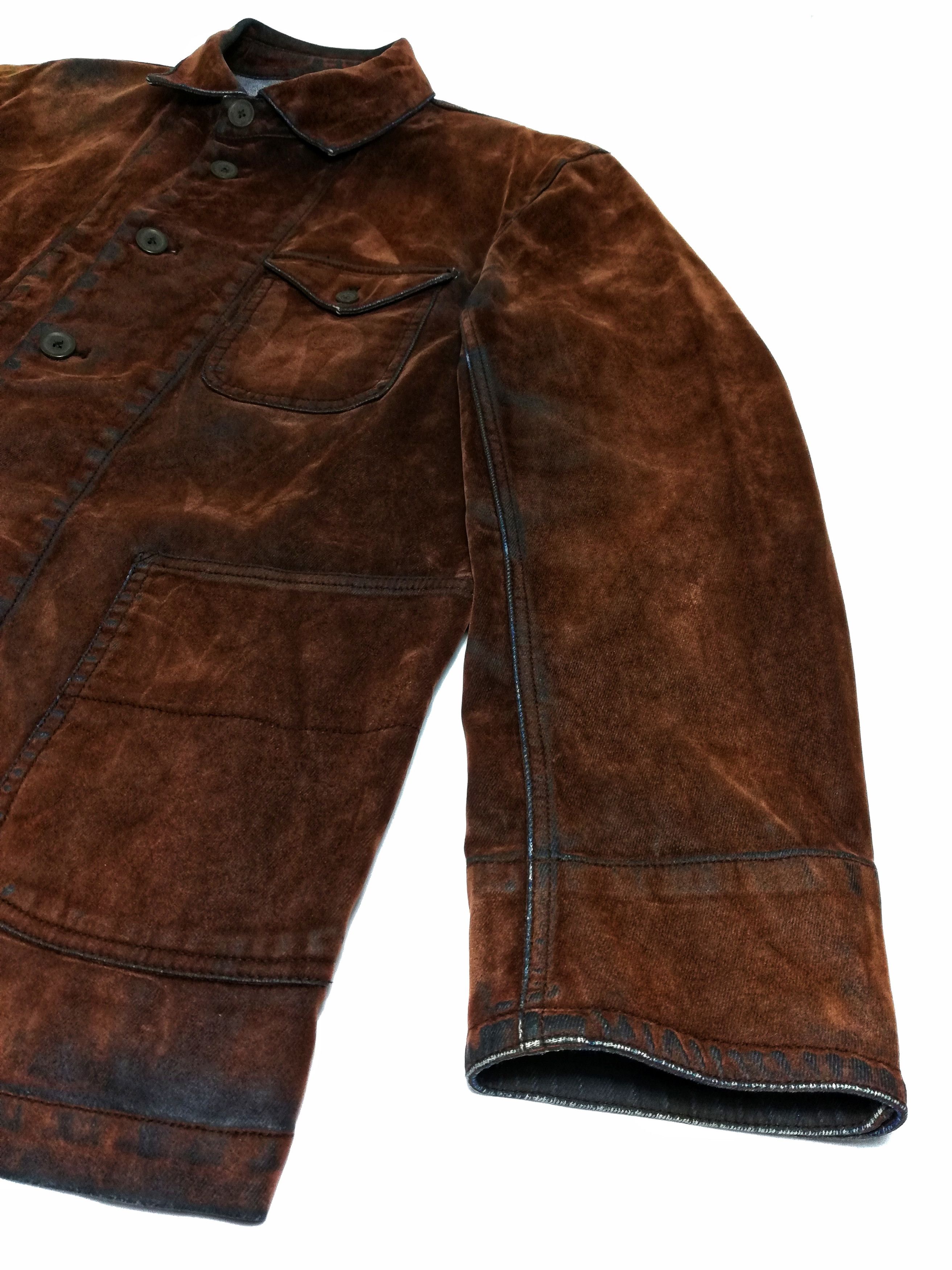Kansai Yamamoto × Velvet 🔥DOPE!! Kansai Jeans Denim Velvet Worker Dark Brown Jacket Size US L / EU 52-54 / 3 - 9 Thumbnail