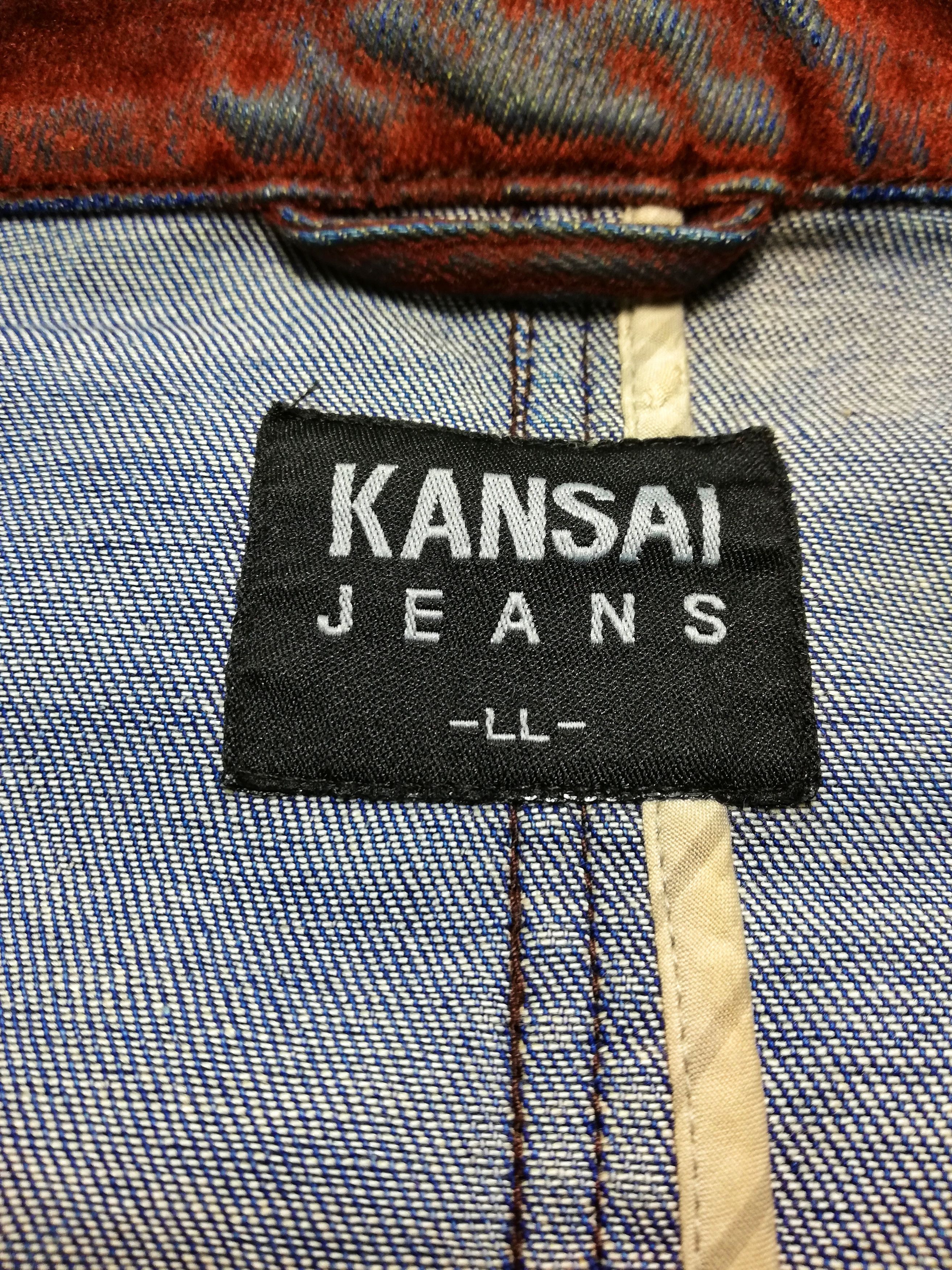 Kansai Yamamoto × Velvet 🔥DOPE!! Kansai Jeans Denim Velvet Worker Dark Brown Jacket Size US L / EU 52-54 / 3 - 10 Thumbnail