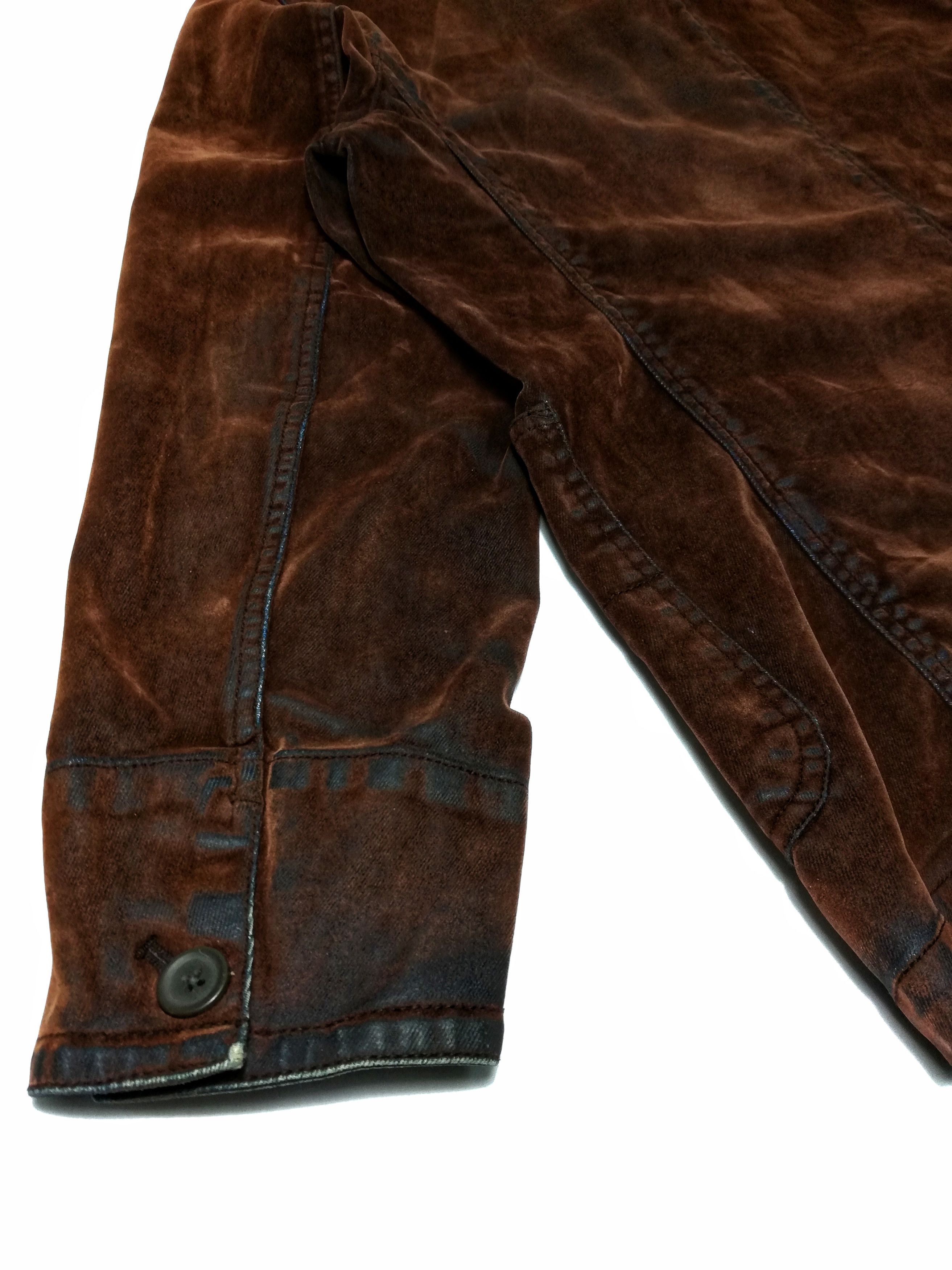 Kansai Yamamoto × Velvet 🔥DOPE!! Kansai Jeans Denim Velvet Worker Dark Brown Jacket Size US L / EU 52-54 / 3 - 18 Thumbnail
