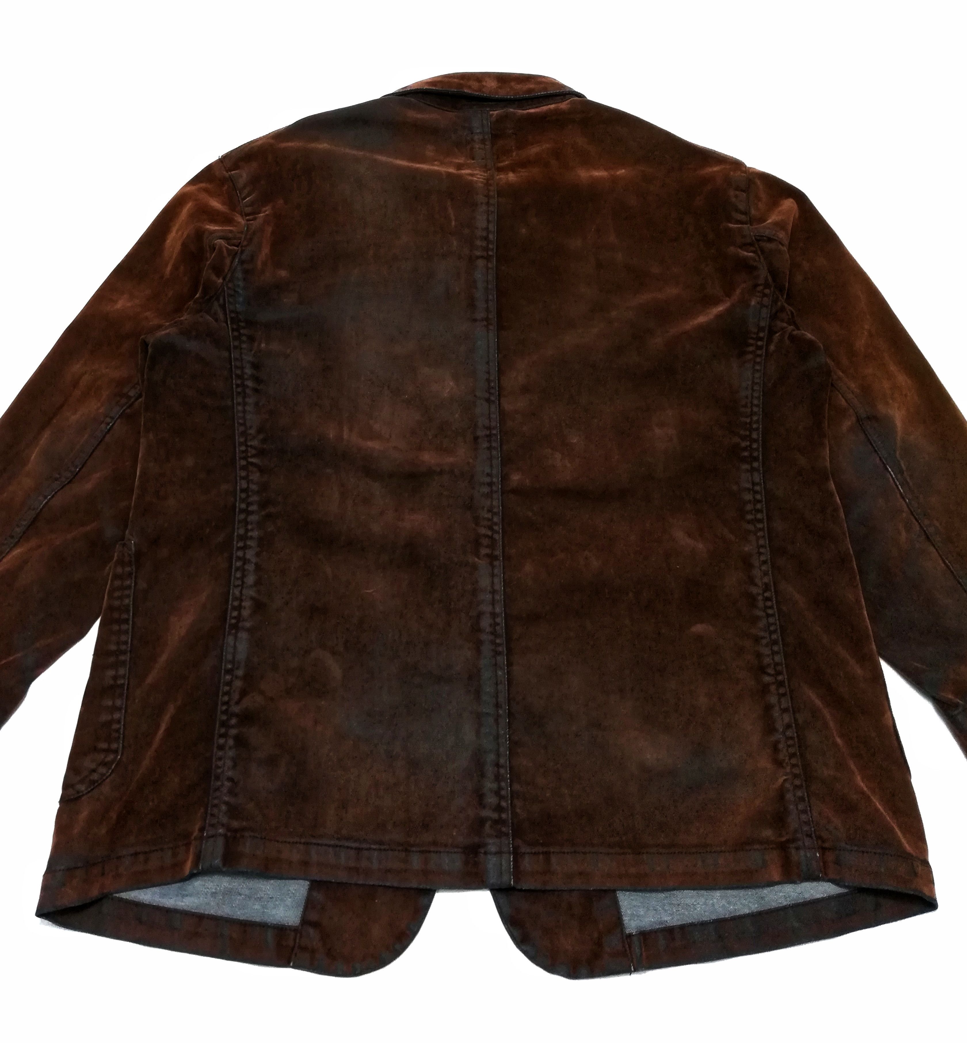 Kansai Yamamoto × Velvet 🔥DOPE!! Kansai Jeans Denim Velvet Worker Dark Brown Jacket Size US L / EU 52-54 / 3 - 16 Thumbnail