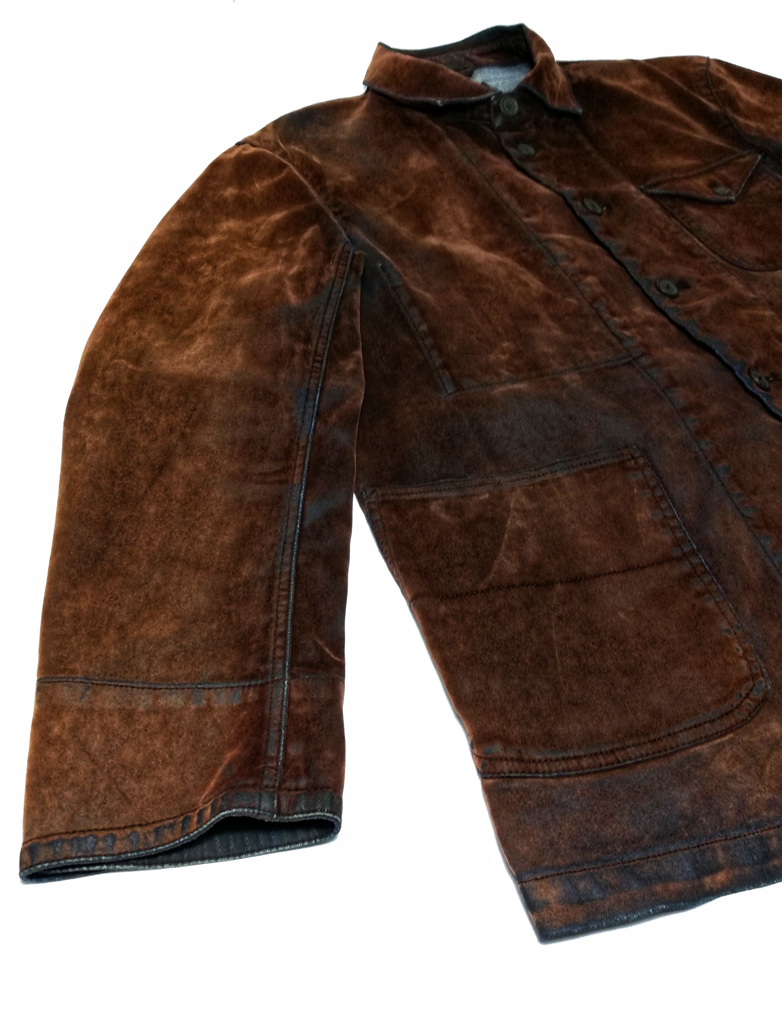 Kansai Yamamoto × Velvet 🔥DOPE!! Kansai Jeans Denim Velvet Worker Dark Brown Jacket Size US L / EU 52-54 / 3 - 8 Thumbnail