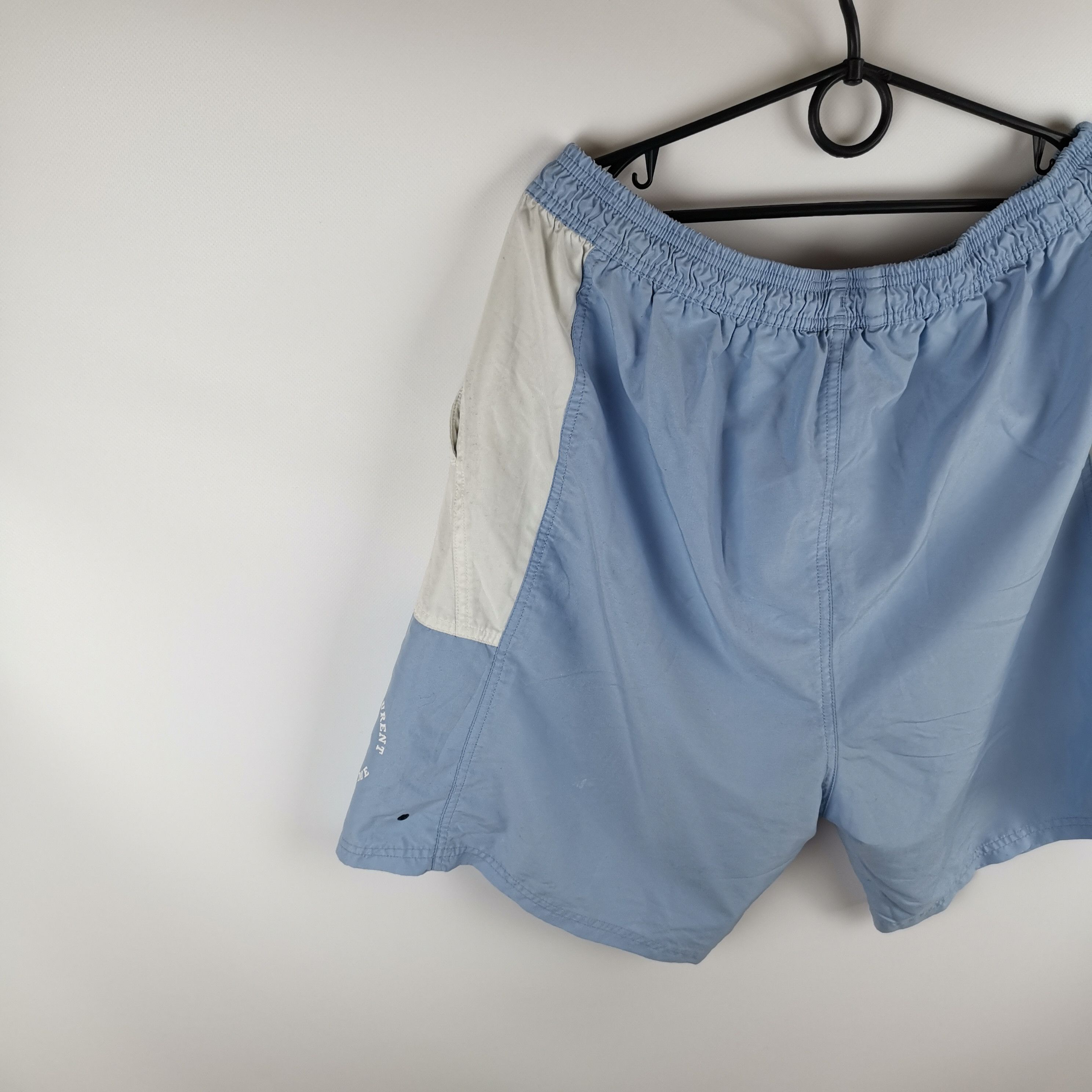 Vintage × Yves Saint Laurent Yves Saint Laurent vintage blue white big logo shorts Size US 36 / EU 52 - 4 Thumbnail