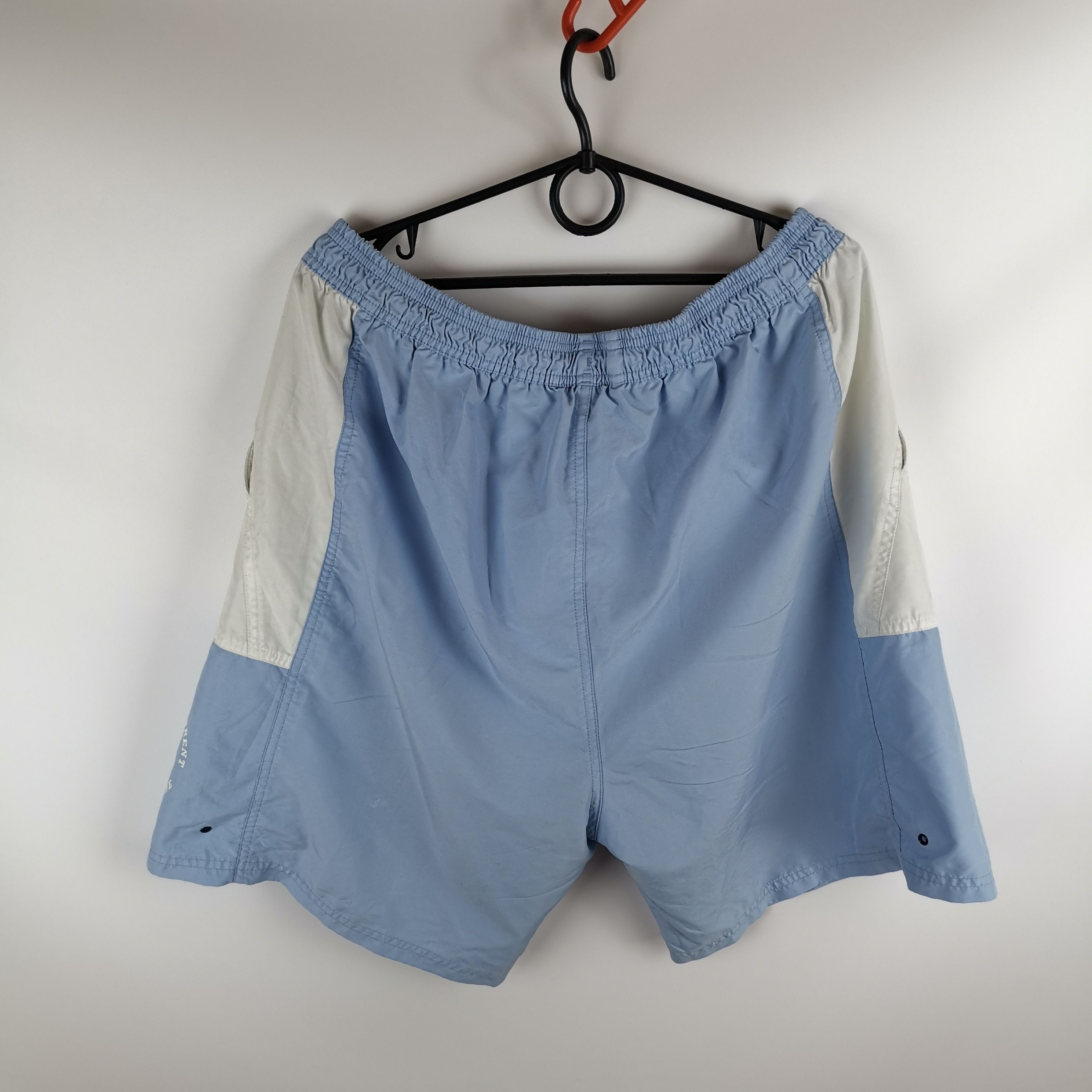 Vintage × Yves Saint Laurent Yves Saint Laurent vintage blue white big logo shorts Size US 36 / EU 52 - 5 Thumbnail