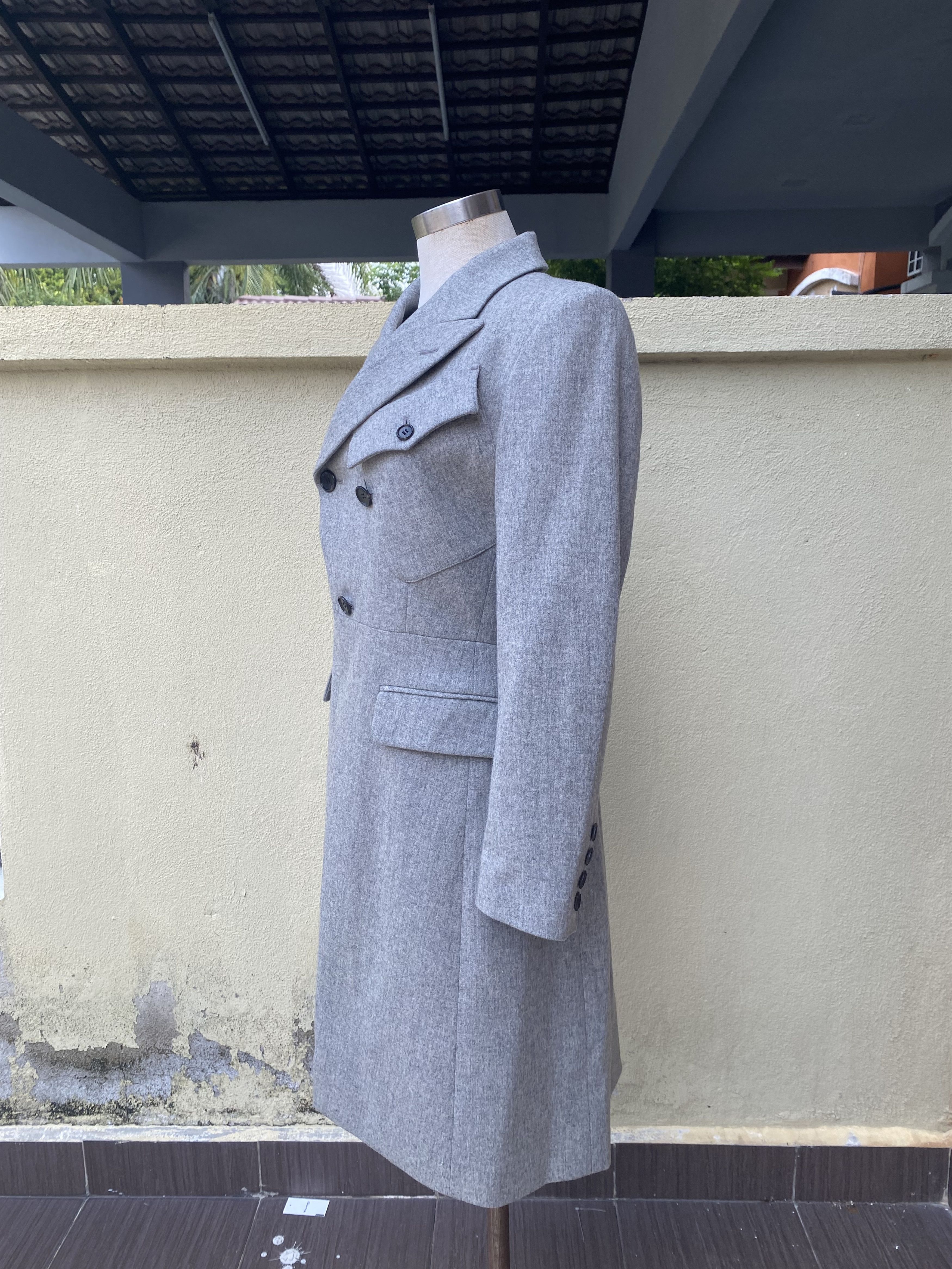 Jean Paul Gaultier vintage grey coat Size S / US 4 / IT 40 - 4 Thumbnail