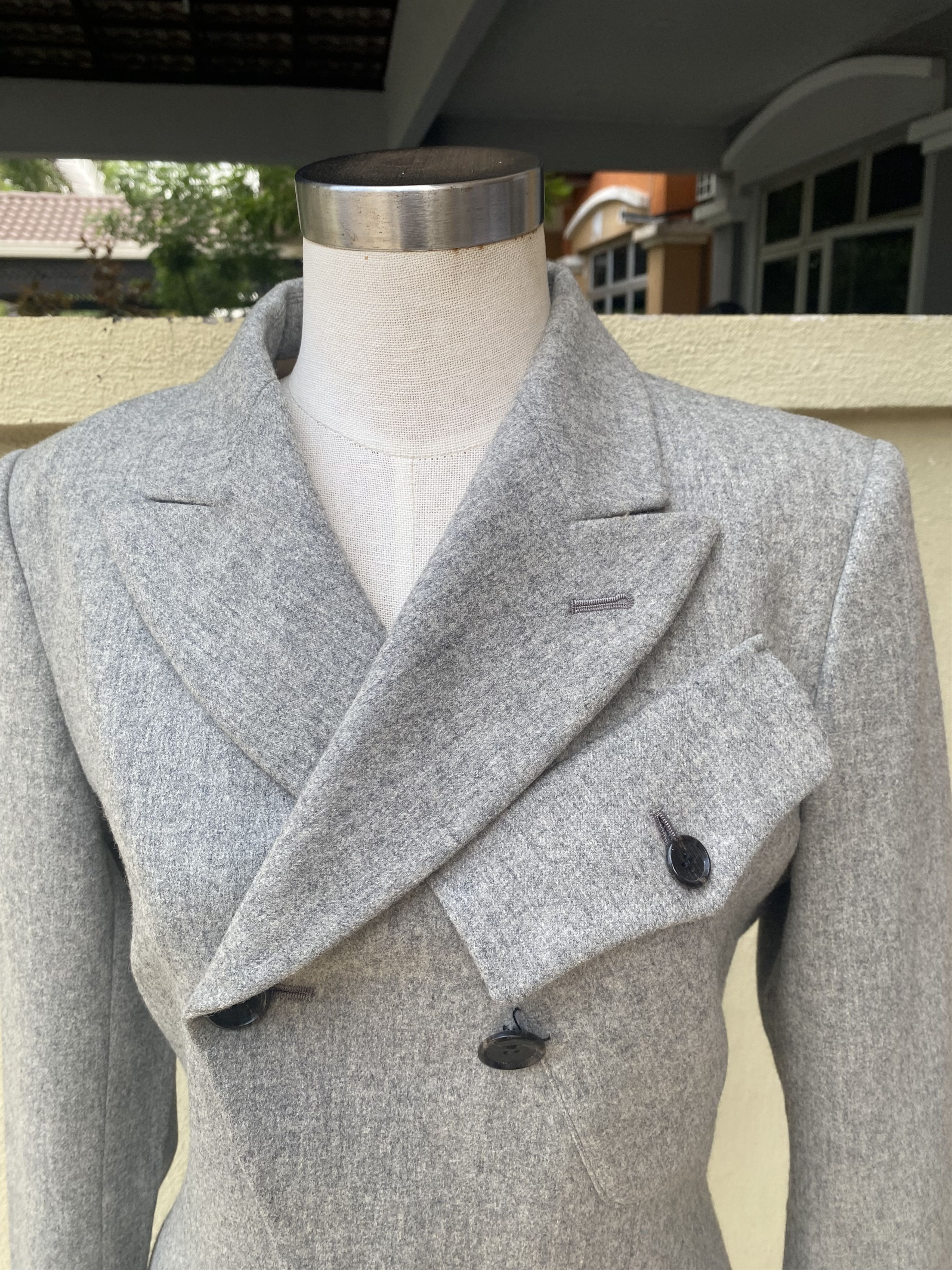 Jean Paul Gaultier vintage grey coat Size S / US 4 / IT 40 - 3 Thumbnail