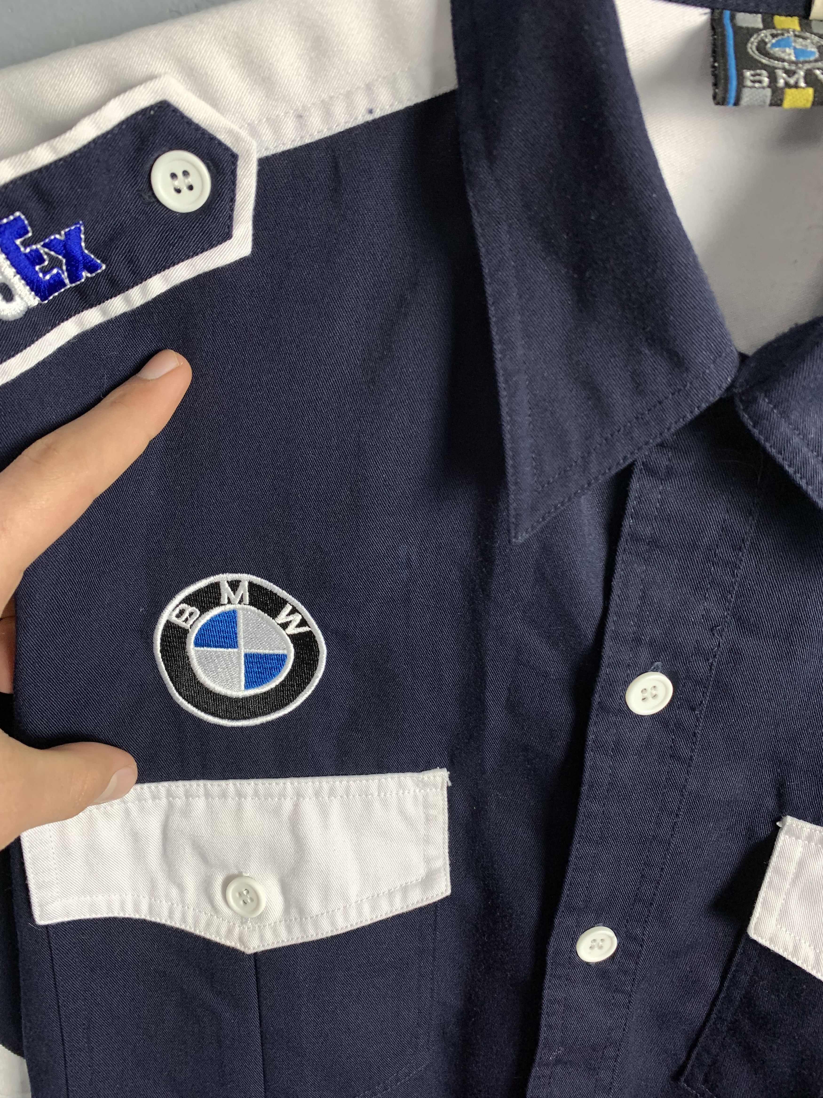 BMW × Vintage BMW William F1 Team Short Sleeve Shirt Size US XL / EU 56 / 4 - 3 Thumbnail