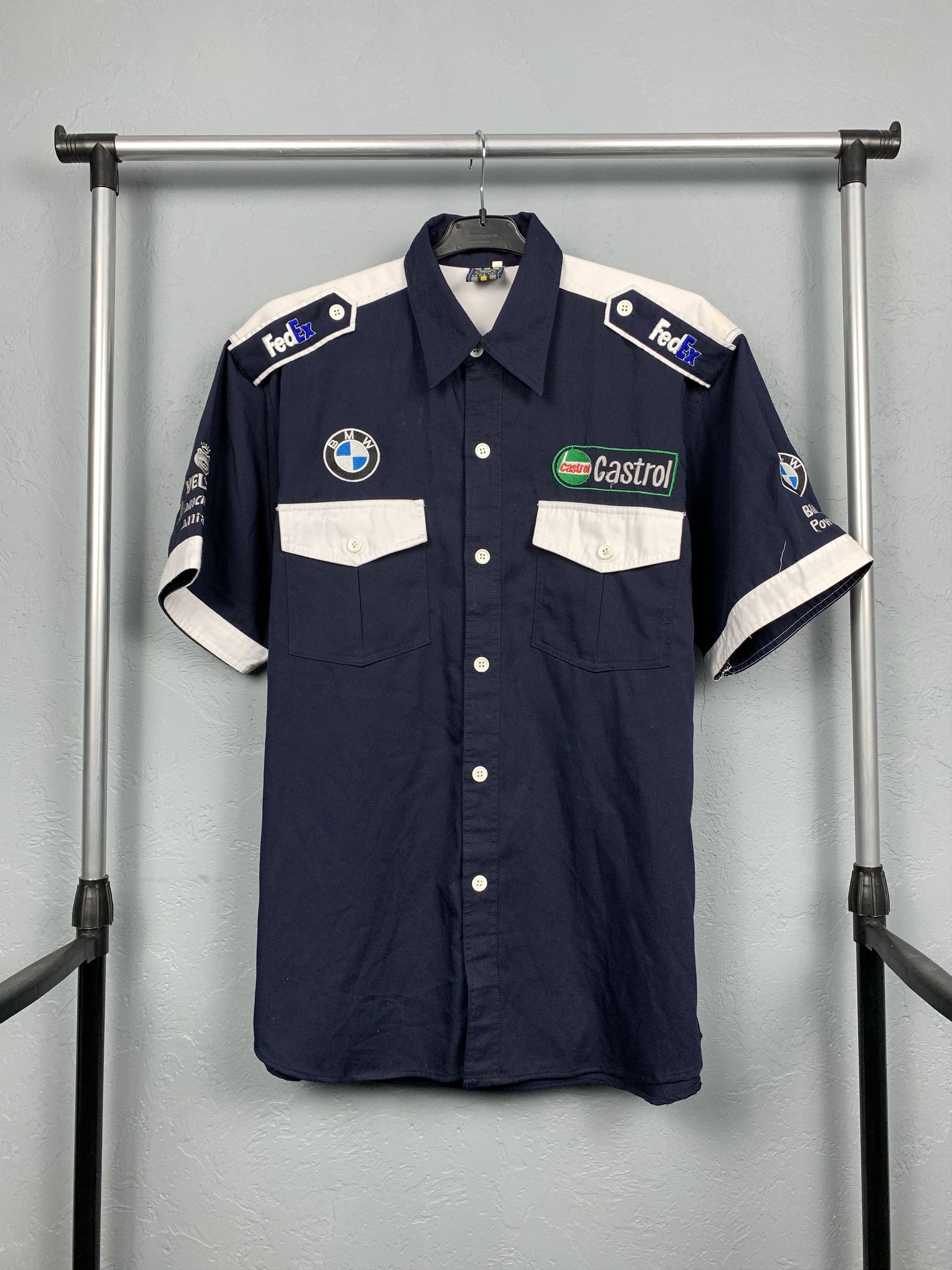 BMW × Vintage BMW William F1 Team Short Sleeve Shirt Size US XL / EU 56 / 4 - 1 Thumbnail