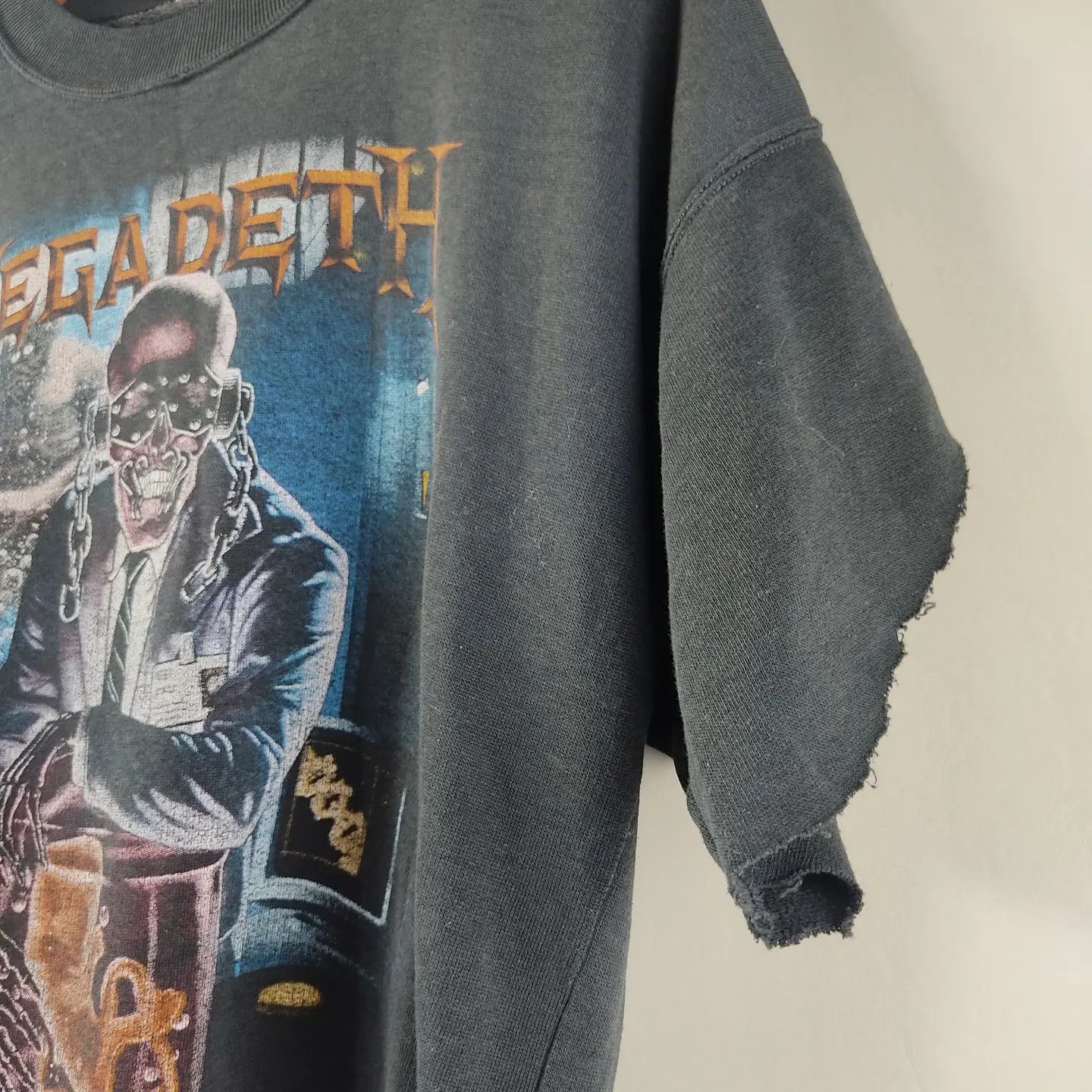 Band Tees × Megadeth × Vintage 1991 Megadeth Vic Rattlehead Hangar 18 Size US L / EU 52-54 / 3 - 4 Thumbnail