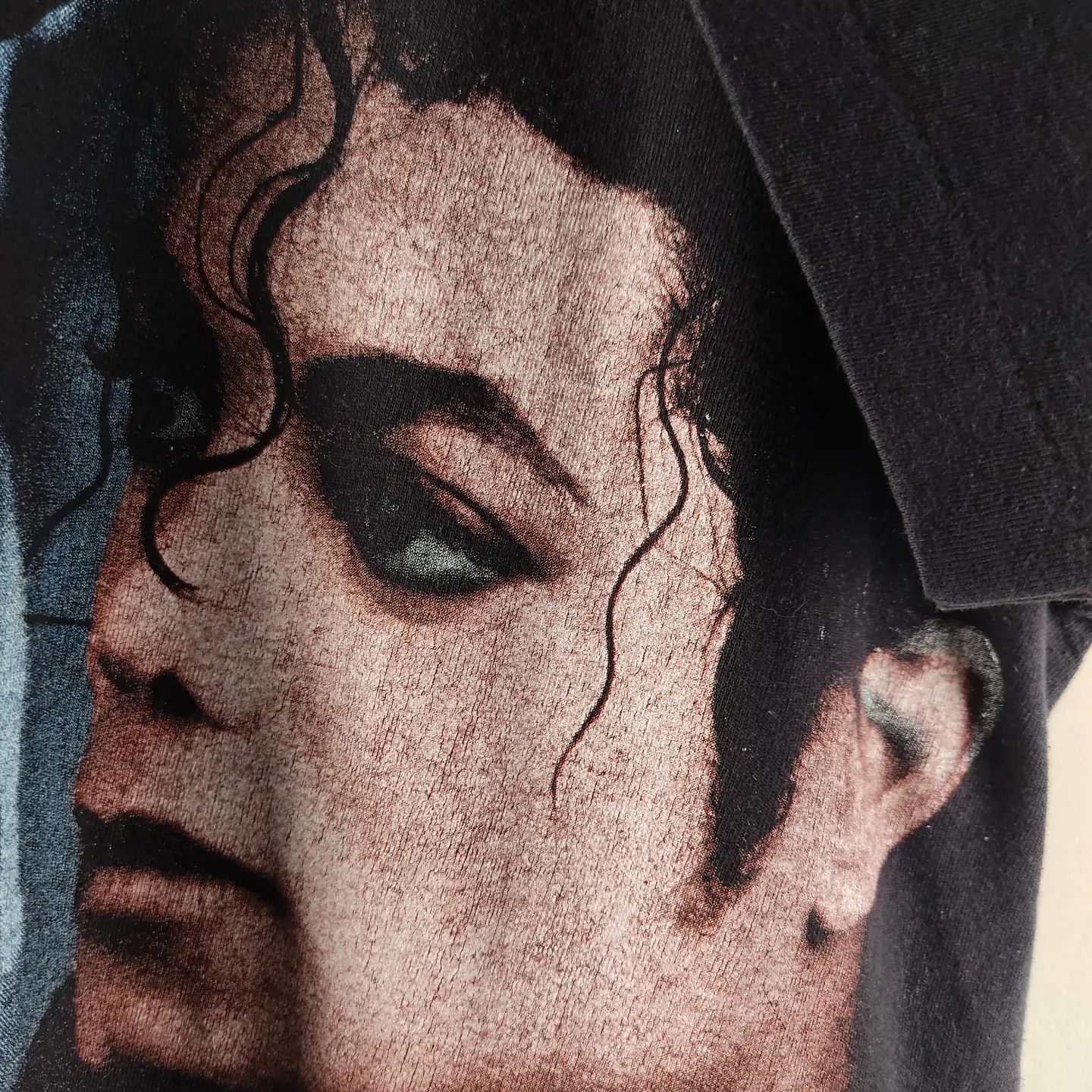 Band Tees × Michael Jackson × Vintage 1992 Michael Jackson Dangerous all over Print Size US L / EU 52-54 / 3 - 5 Thumbnail