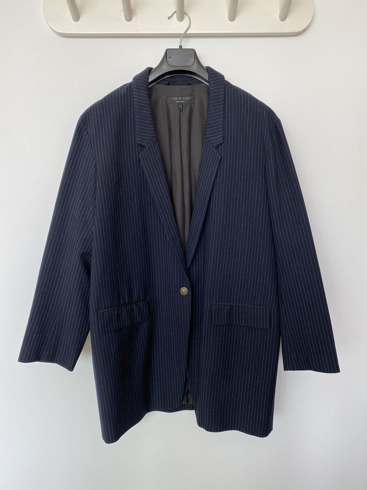 Rag & Bone rag n bone one button striped blazer jacket Size US L / EU 52-54 / 3 - 1 Thumbnail