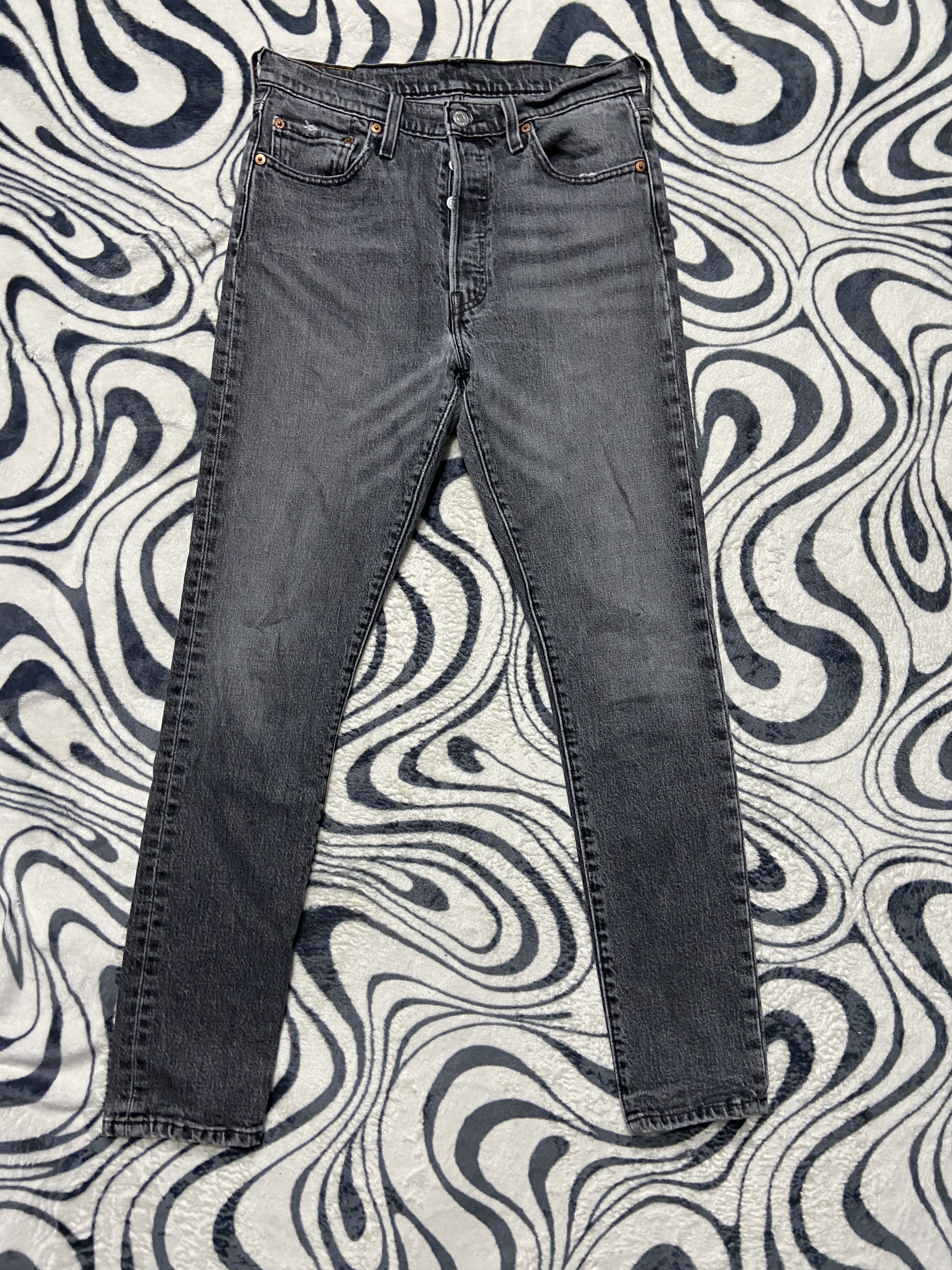 Levi's Levi's 501 Washed Denim Pants Jeans Size US 28 / EU 44 - 6 Thumbnail