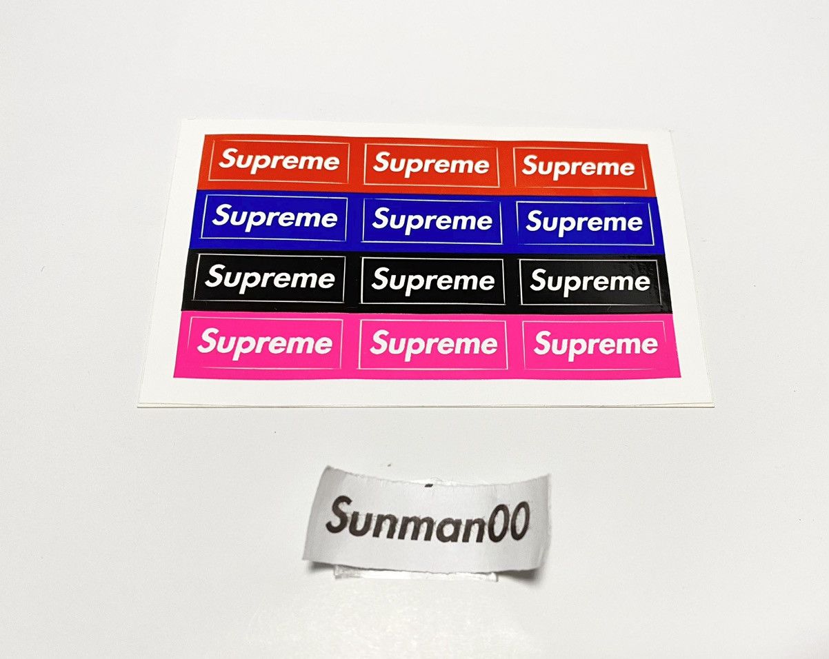 11枚　SUPREME MINI BOX LOGO SHEET STICKER 11枚 SUPREME MINI BOX LOGO SHEET STICKER 11枚SUPREME MINI BOX LOGO
