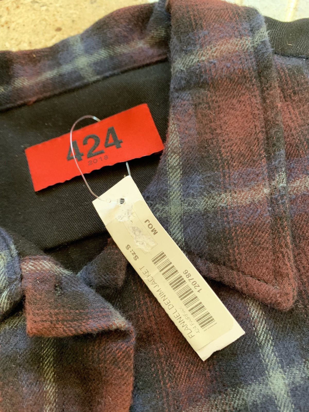 424 Zip Sleeve Flannel Denim Jacket Size US S / EU 44-46 / 1 - 11 Thumbnail