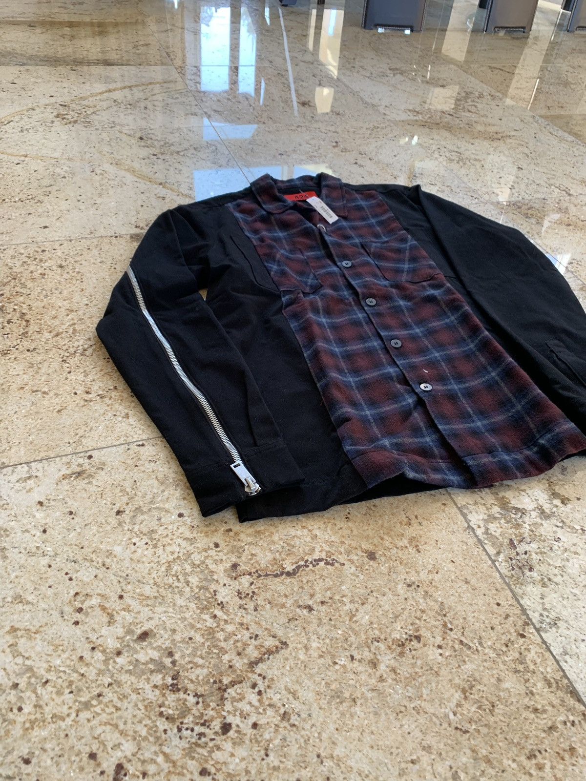 424 Zip Sleeve Flannel Denim Jacket Size US S / EU 44-46 / 1 - 4 Thumbnail