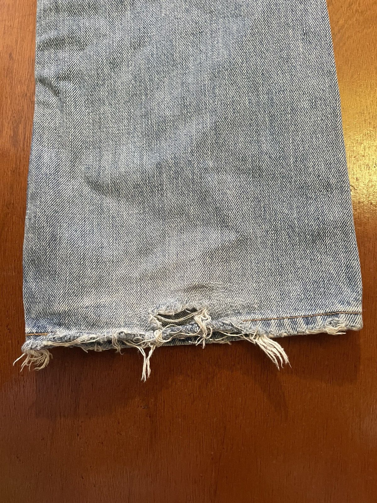 Rare Mickey Mouse Distressed Jeans Patchworks Flaire Cut
