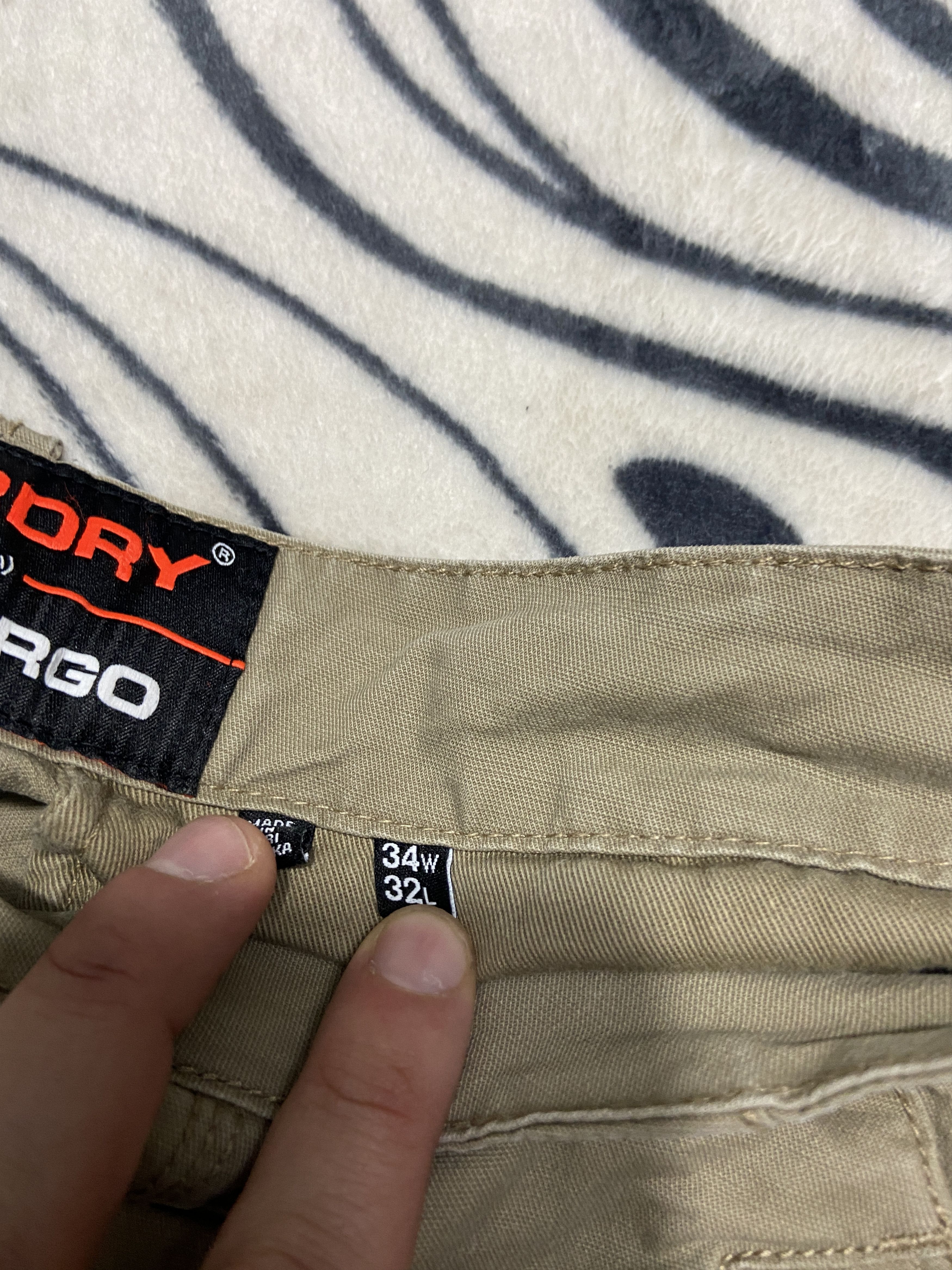 Superdry Superdry Vintage Mens Cargo Pants Size US 34 / EU 50 - 4 Thumbnail