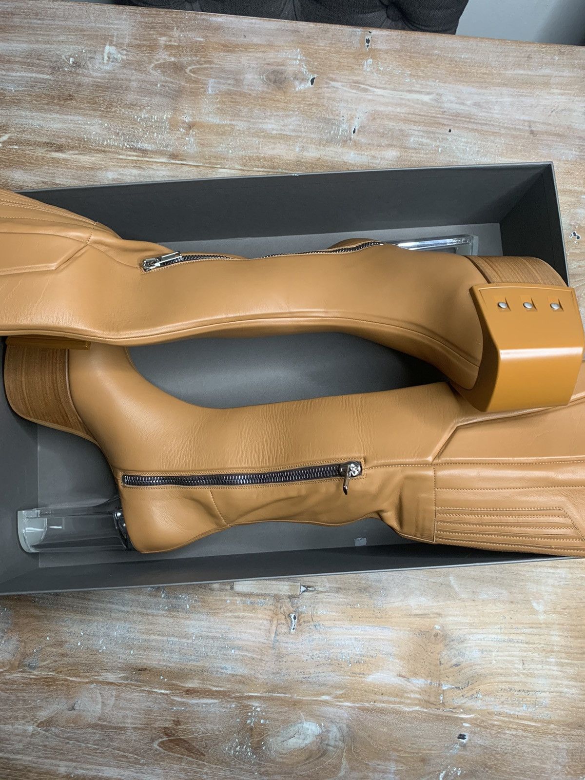 Rick Owens 1-1 KNEE HIGH WADER KISS BOOTS EU41 Size US 8 / EU 41 - 8 Thumbnail