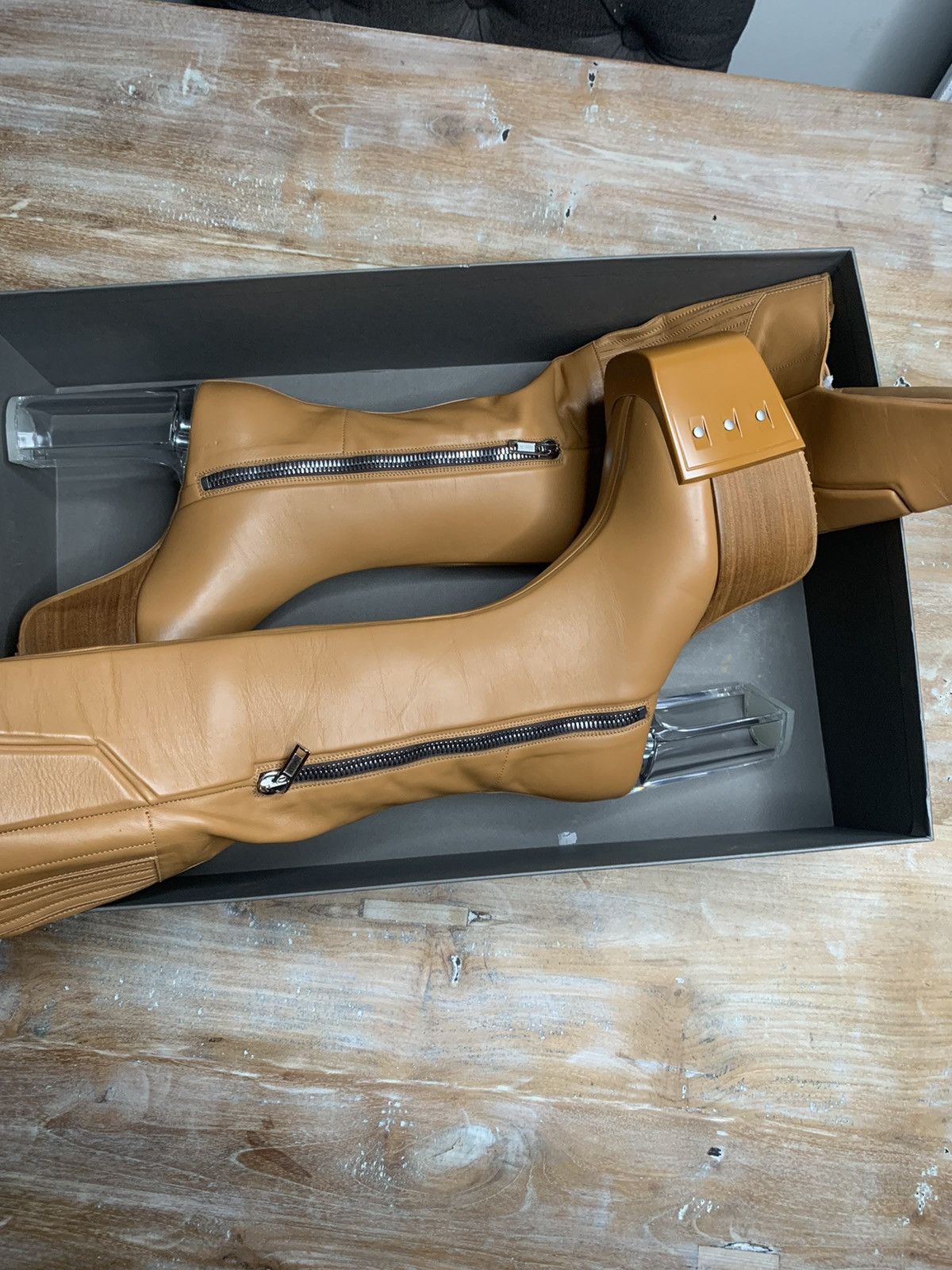 Rick Owens 1-1 KNEE HIGH WADER KISS BOOTS EU41 Size US 8 / EU 41 - 7 Thumbnail