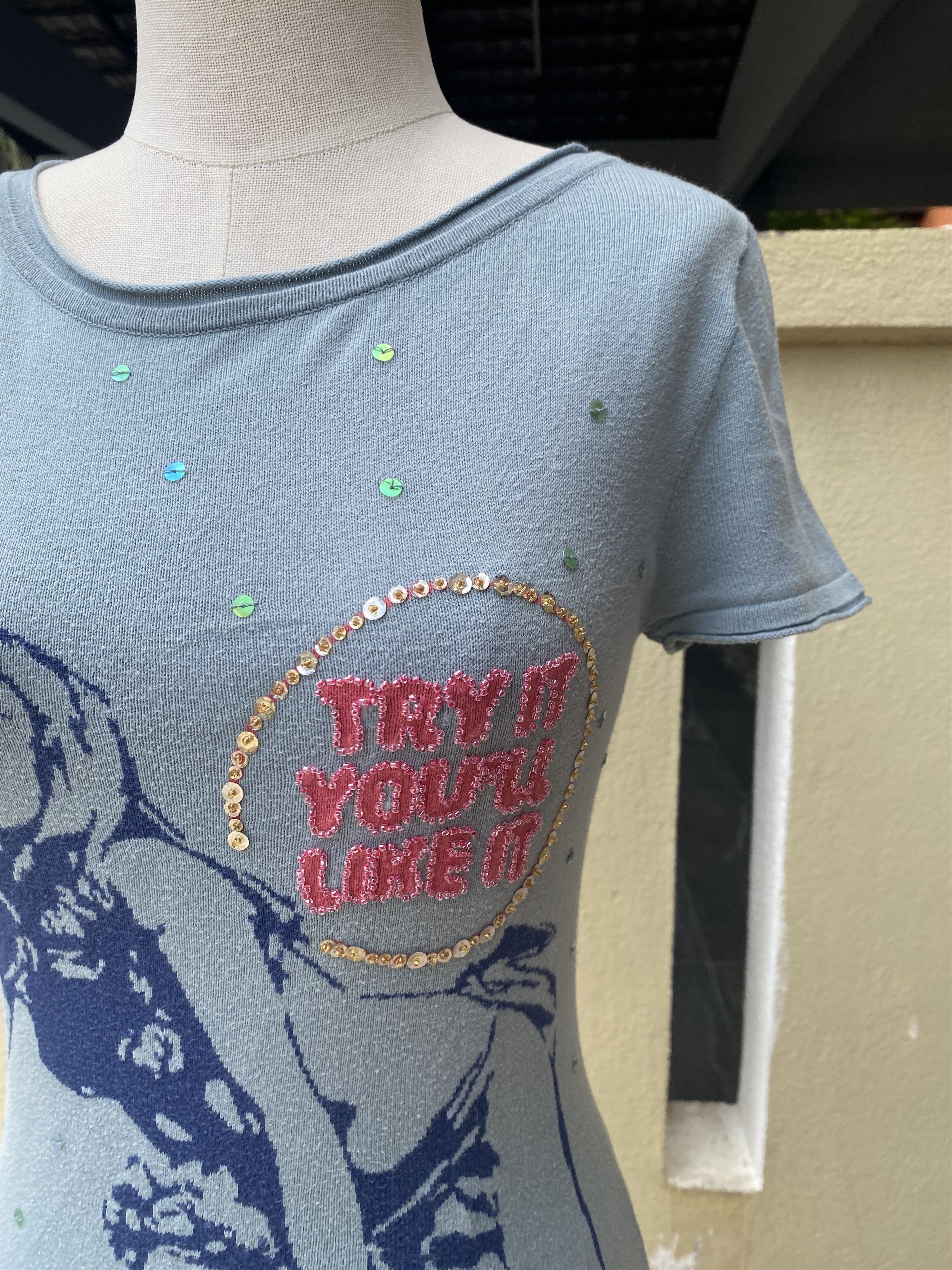 Hysteric Glamour vintage 90s blue top; open back Size M / US 6-8 / IT 42-44 - 2 Thumbnail