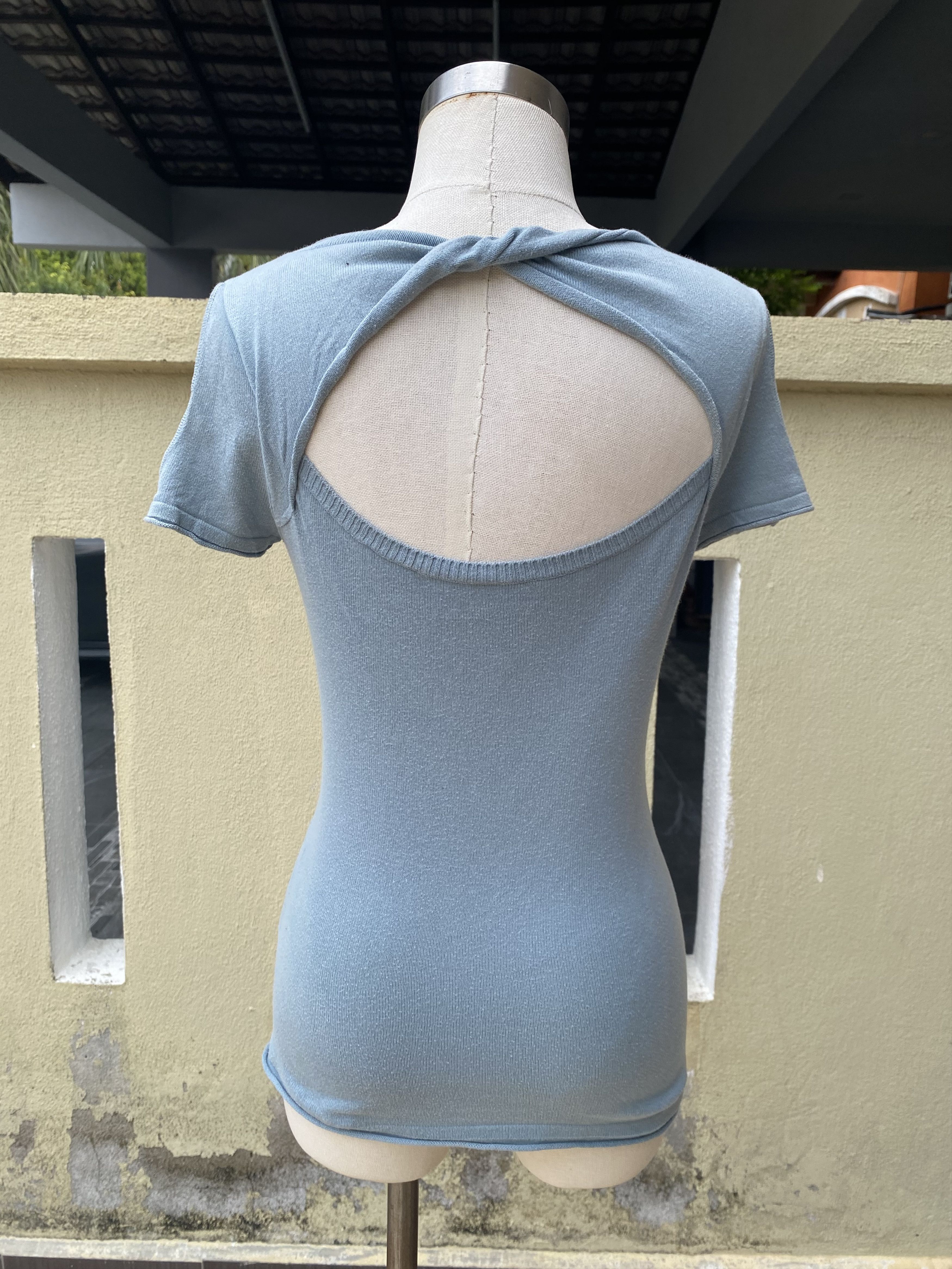 Hysteric Glamour vintage 90s blue top; open back Size M / US 6-8 / IT 42-44 - 5 Thumbnail