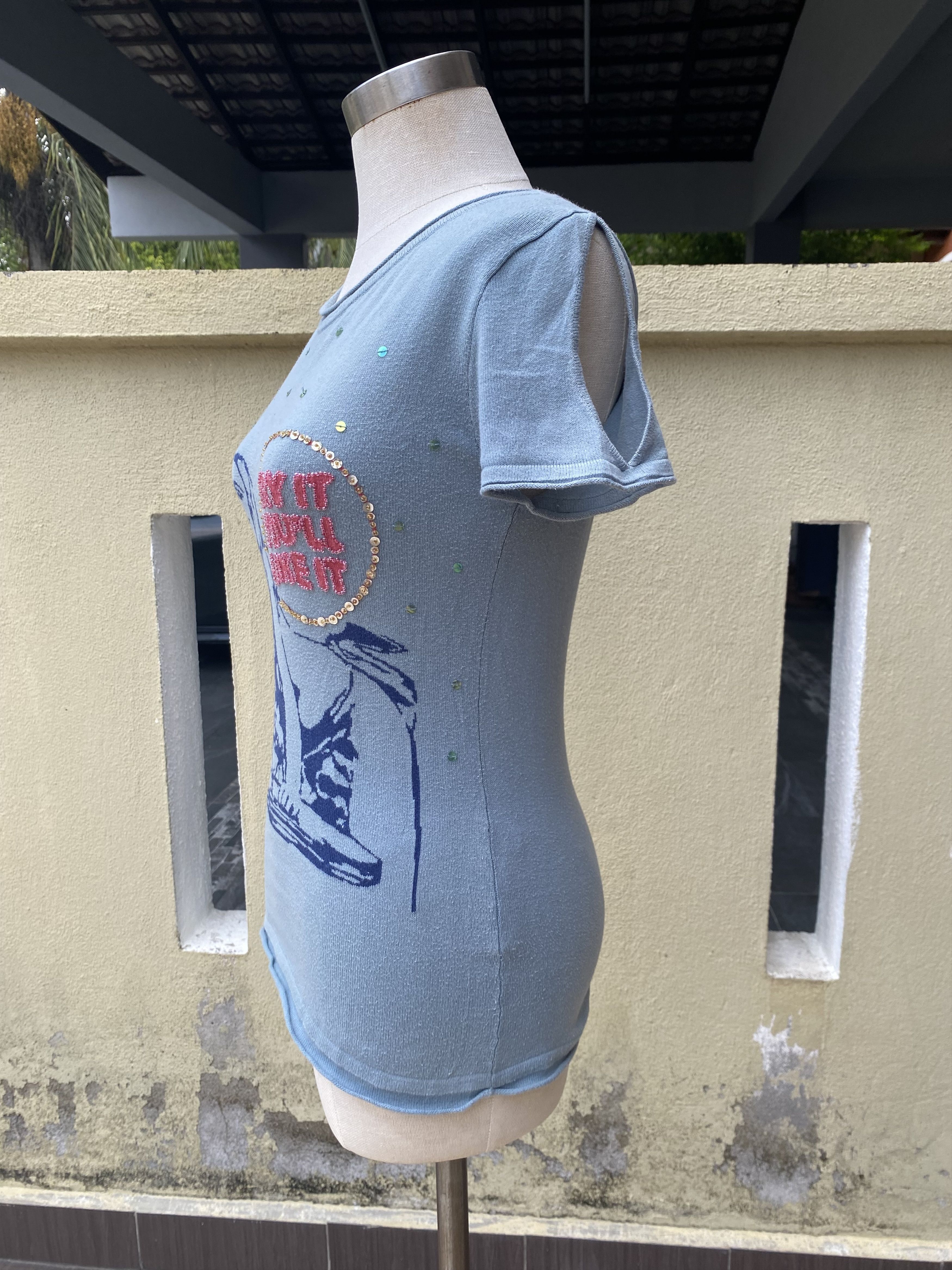 Hysteric Glamour vintage 90s blue top; open back Size M / US 6-8 / IT 42-44 - 4 Thumbnail