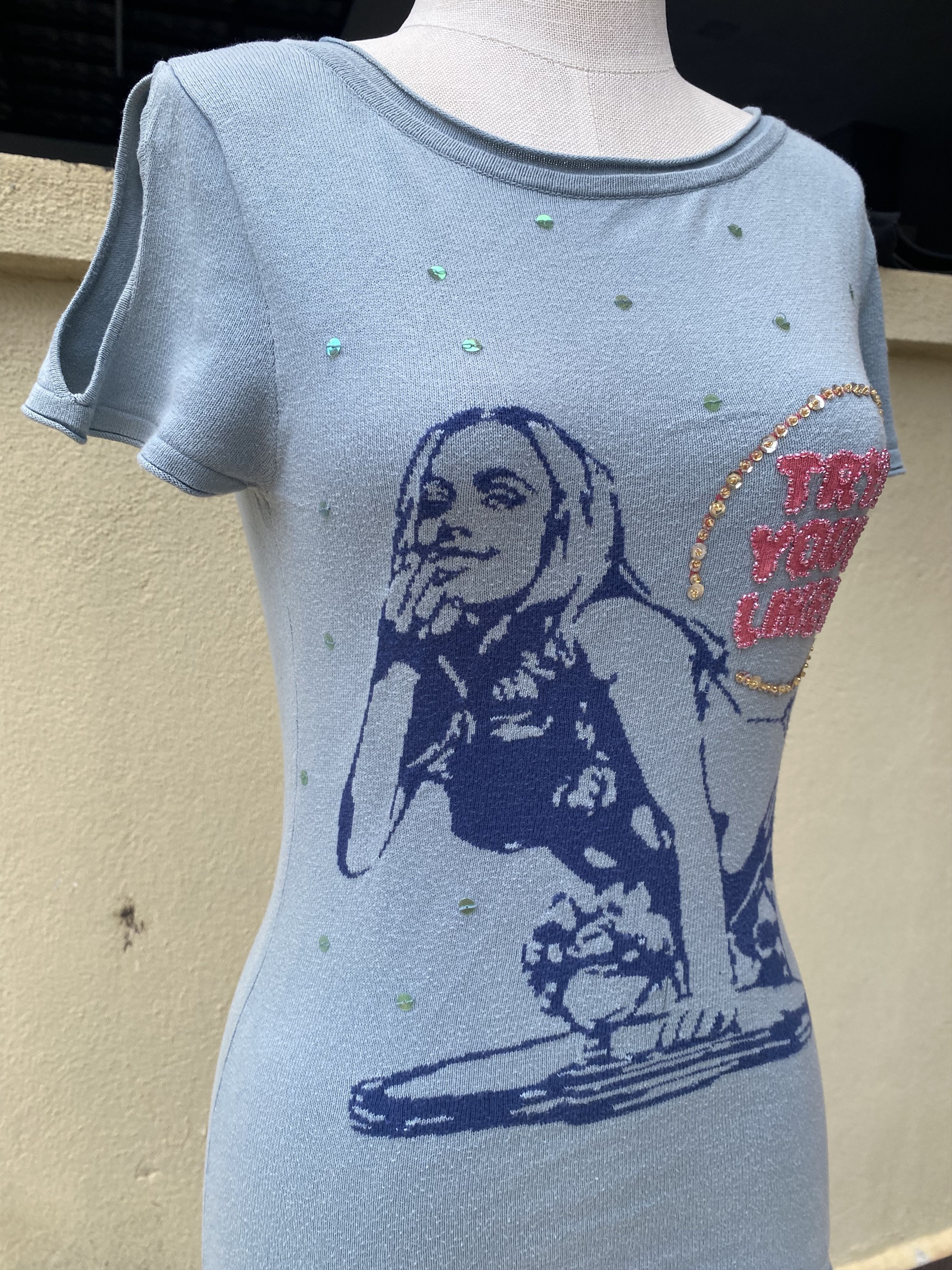 Hysteric Glamour vintage 90s blue top; open back Size M / US 6-8 / IT 42-44 - 3 Thumbnail