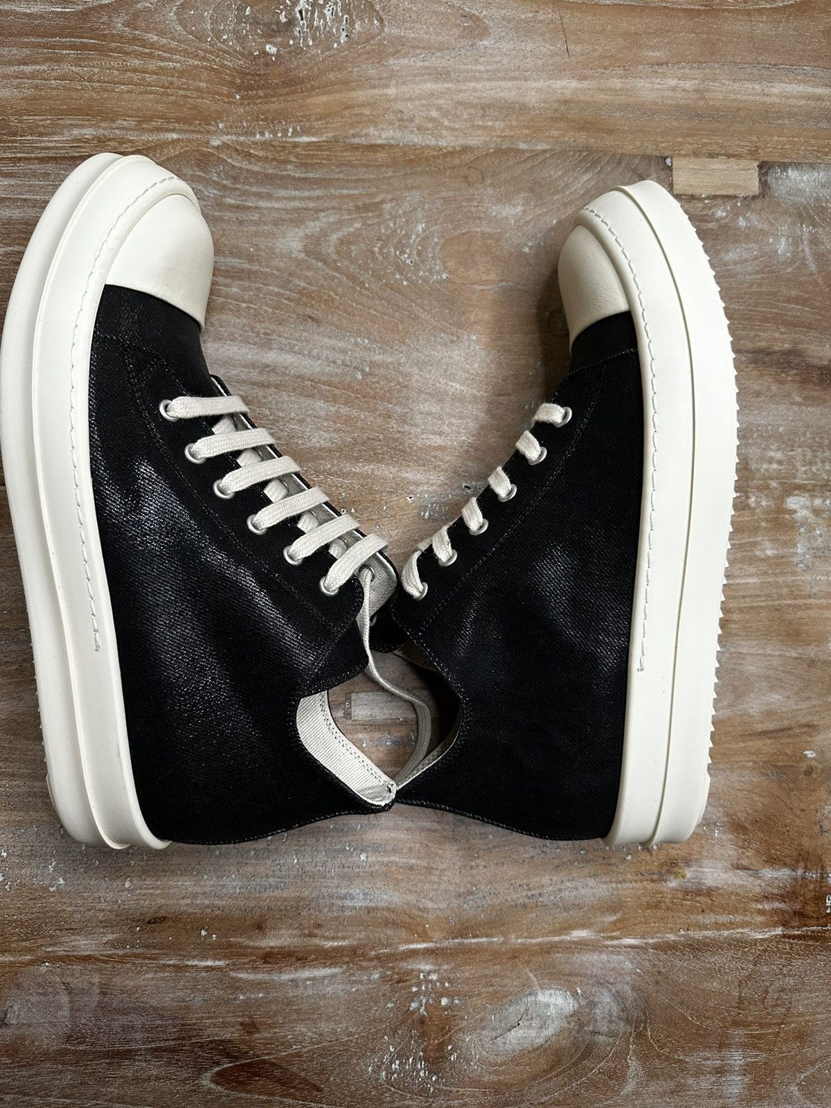 Rick Owens Drkshdw 1-1 super rare Ramones low top EU41 Size US 8 / EU 41 - 11 Thumbnail