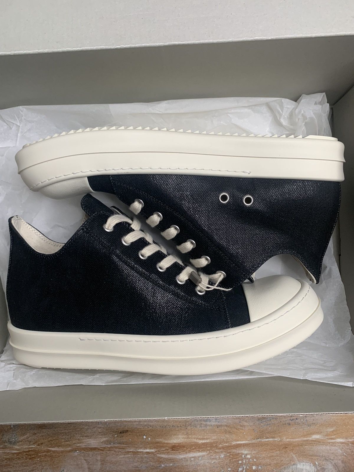 Rick Owens Drkshdw 1-1 super rare Ramones low top EU41 Size US 8 / EU 41 - 8 Thumbnail
