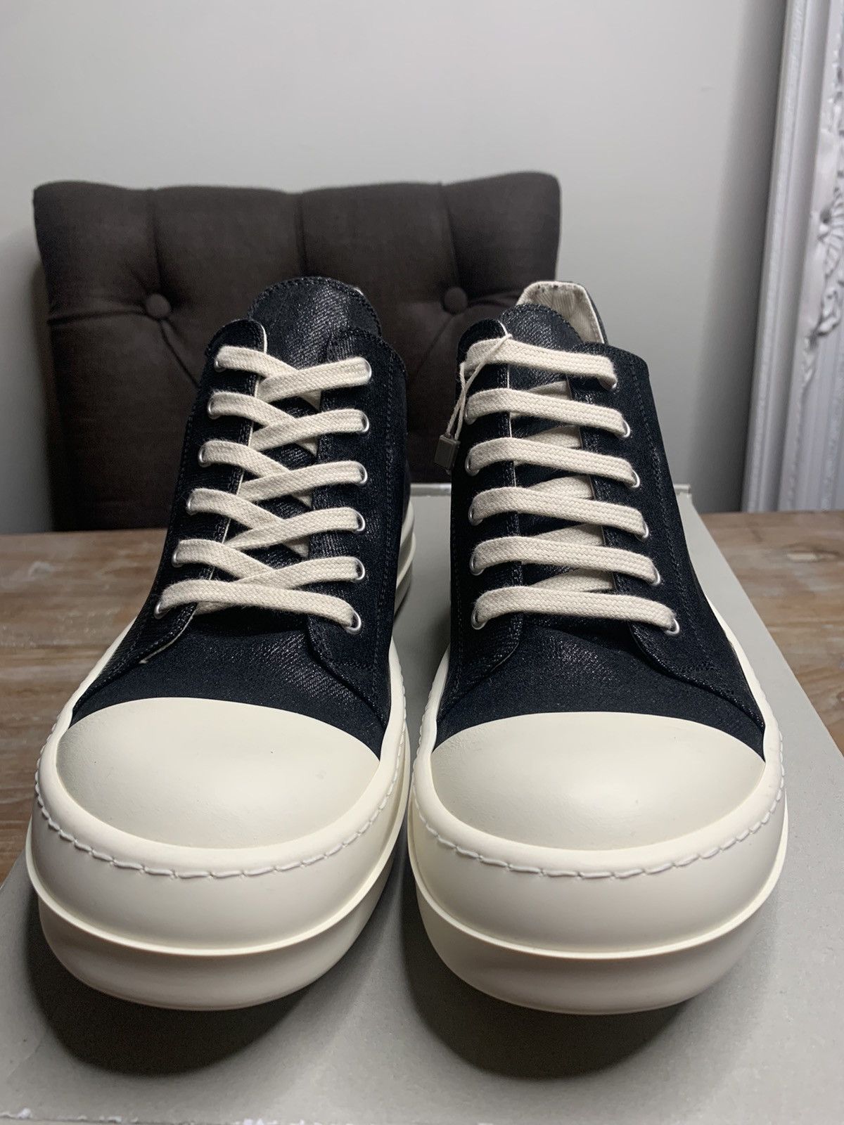 Rick Owens Drkshdw 1-1 super rare Ramones low top EU41 Size US 8 / EU 41 - 2 Thumbnail