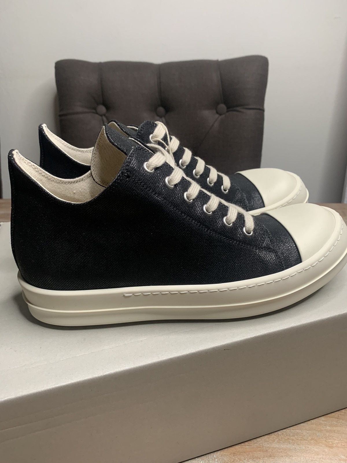 Rick Owens Drkshdw 1-1 super rare Ramones low top EU41 Size US 8 / EU 41 - 3 Thumbnail