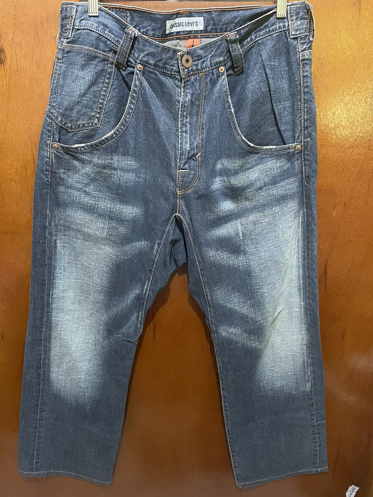 Levi's Rare Levis Classic With Buckle Back Jeans Size US 36 / EU 52 - 1 Thumbnail