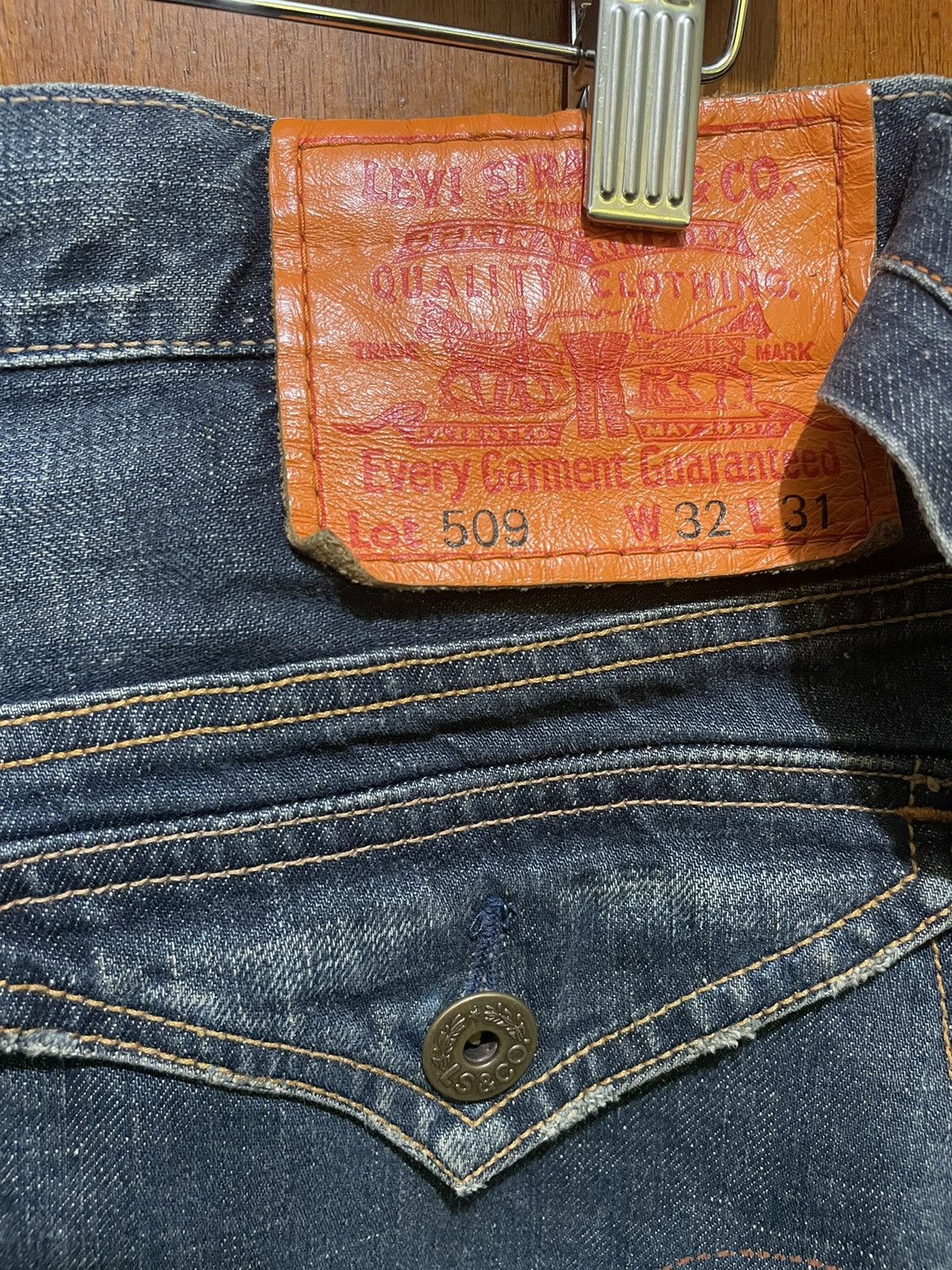 Levi's Rare Levis Classic With Buckle Back Jeans Size US 36 / EU 52 - 8 Thumbnail